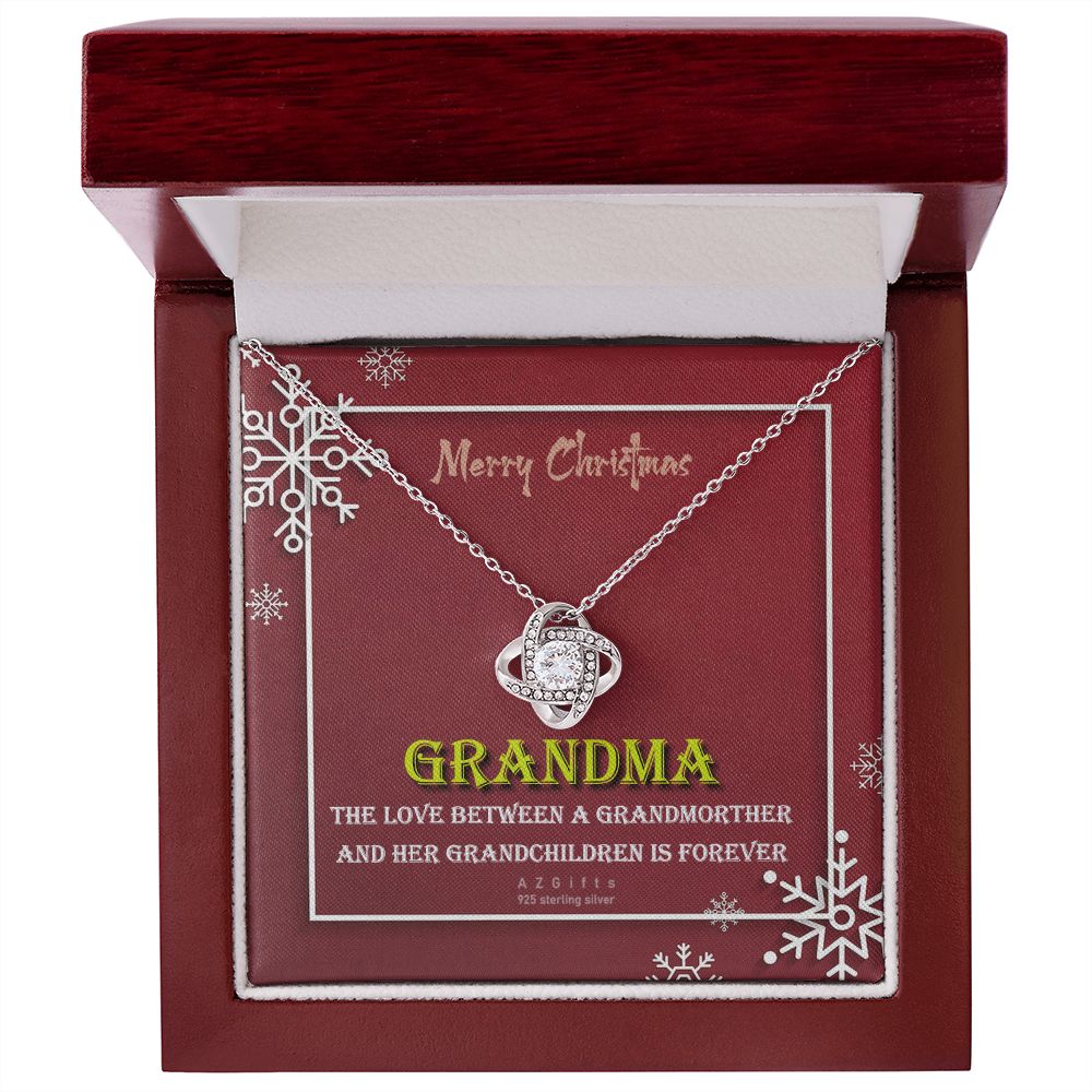 To My Grandma Necklace The Love Knot Necklace Set Gift for Grandma from Granddaughter