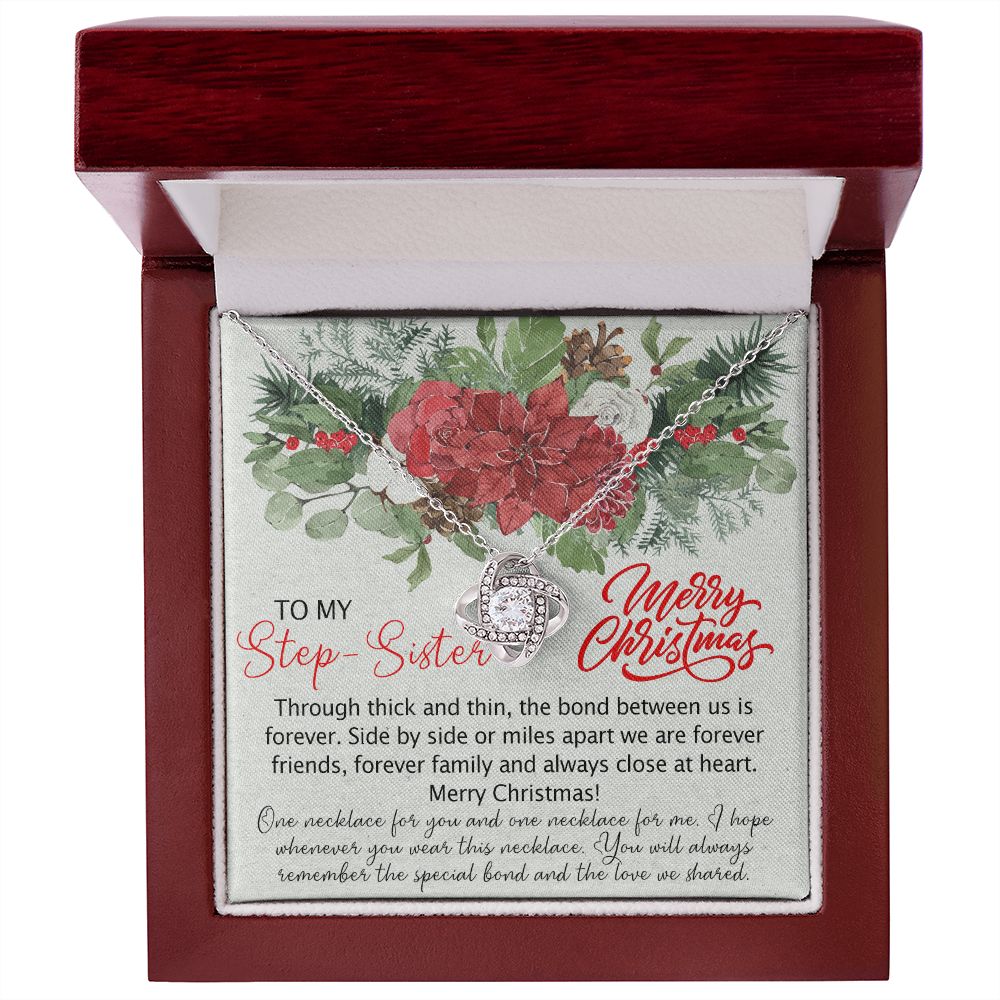 To My Step-Sisters Necklace Pendant for Bonus Sister Christmas Necklace Pendant for Sister In Law Personalized Necklace Gift for Step Sister Christmas Present for Sisters 301