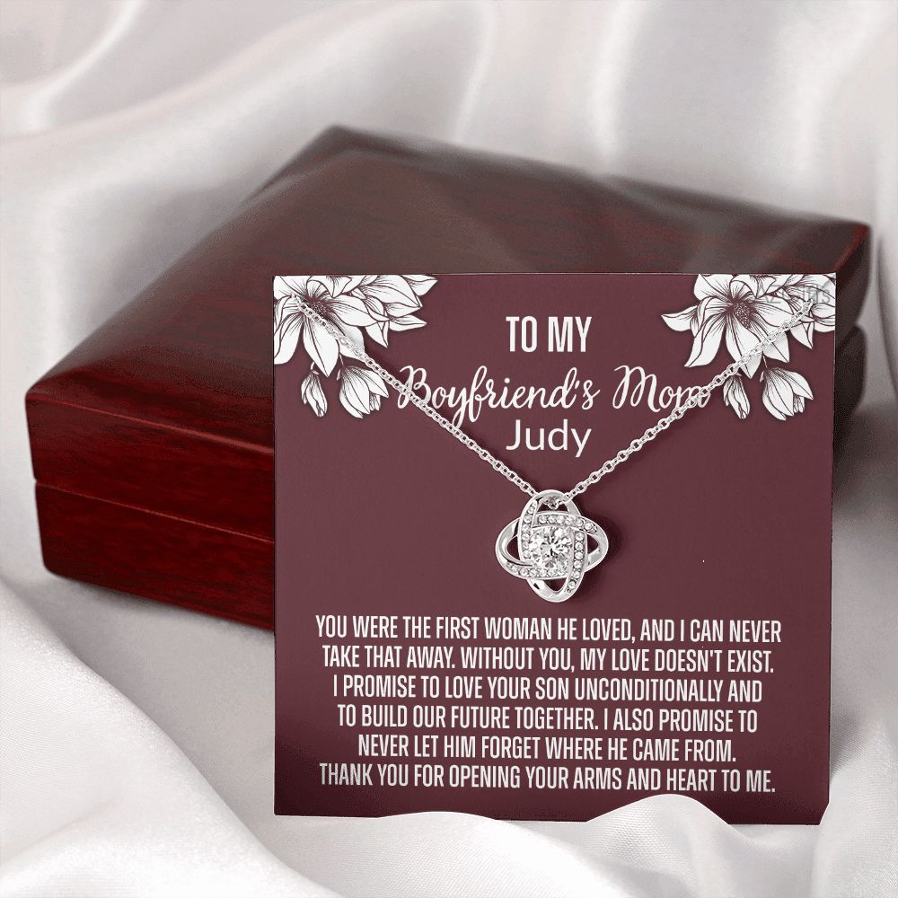 To My Boyfriend's Mom Necklace From Him, Daughter Gift For Mom, Gift Necklace for My Boyfriend's Mom Personalized Gifts Necklace Mother's Day Necklace Gift For Boyfriend's Mom Gift Necklace Pendant