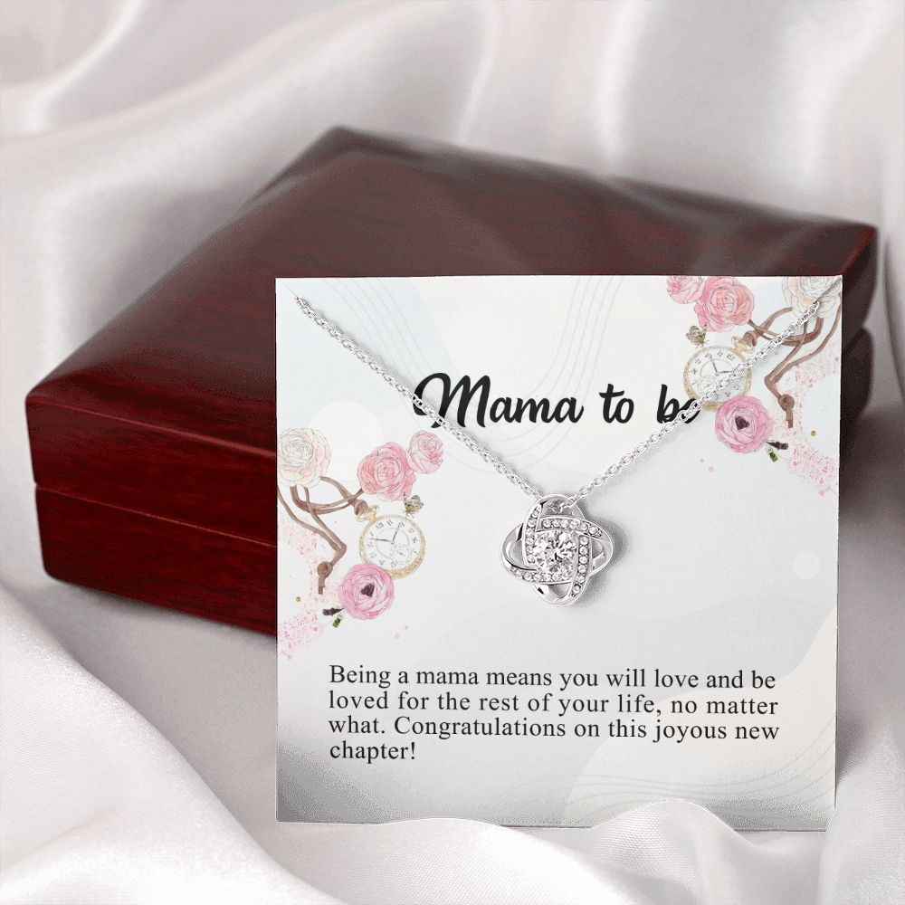 To My Mom Necklace Gift From Son, Happy Mother's Day Love Knot Pendant For Mom On Birthday, Anniversary Necklace Gift Love With Your Son For Mom, Mother Gift Necklace To Son, Mamato Be Gift Necklace Love Knot Necklace 6323
