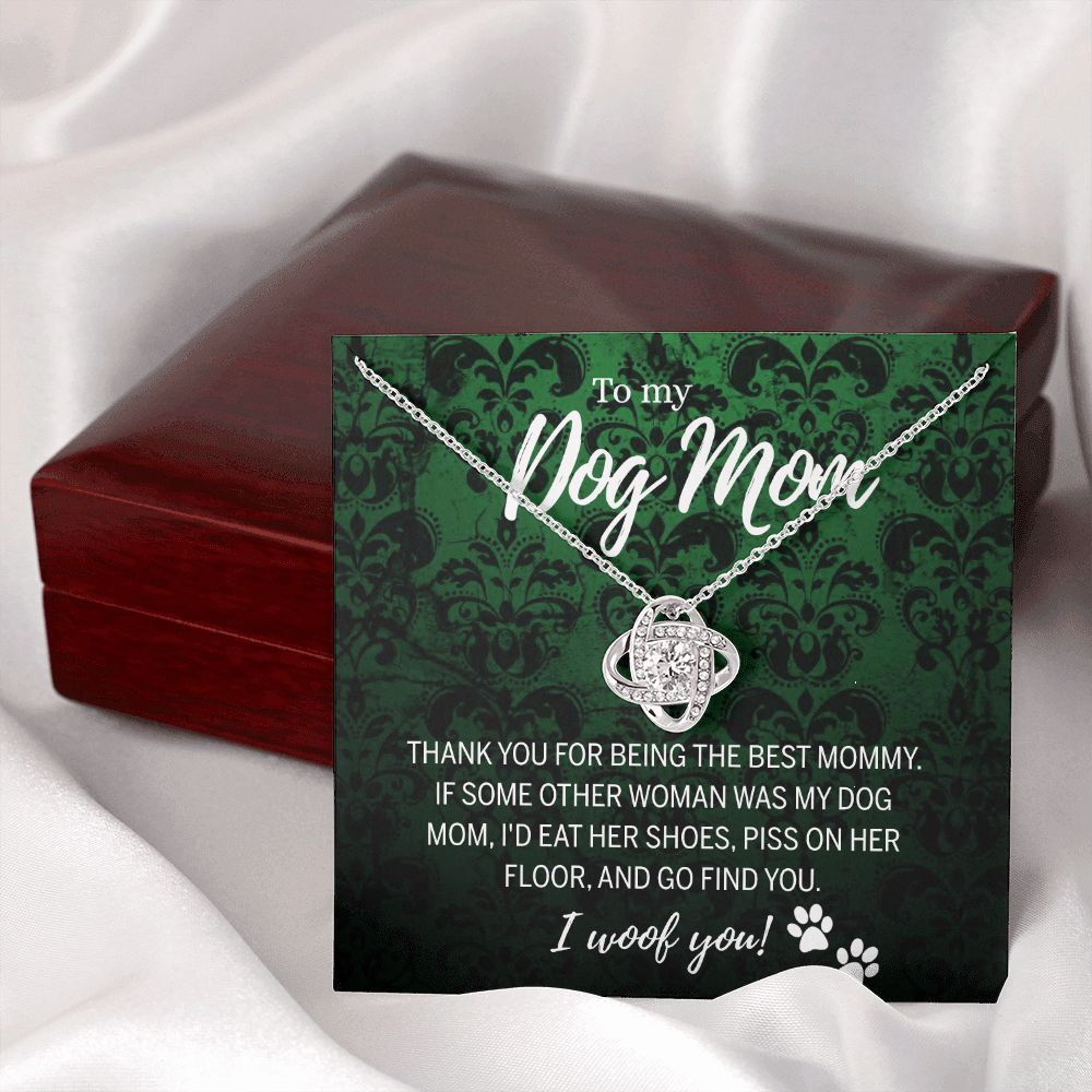 To My Dog Mom Necklace with Message Card And Box, Mother's Day Necklace Gift for Dog Mom, Dog Mom Gift Necklace, Mothers Day Necklace for Dog Mom Mother And Daughter Dog Lover Necklace for Women