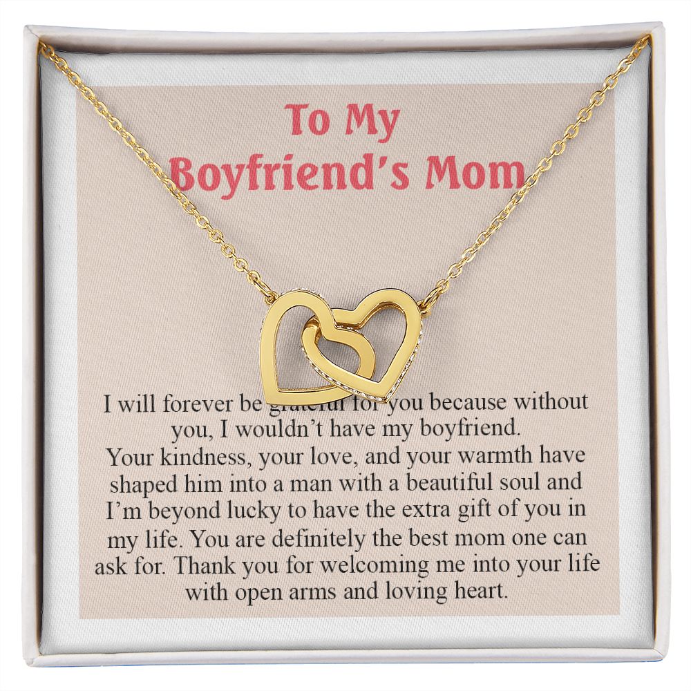 To My Boyfriend Mom Gift Necklace for Boyfriends Mom Gift Mother in Law Jewelry Gift Birthday Gift For Boyfriend's Mom Gift for Boyfriends Mom Gift for Boyfriend's Mom