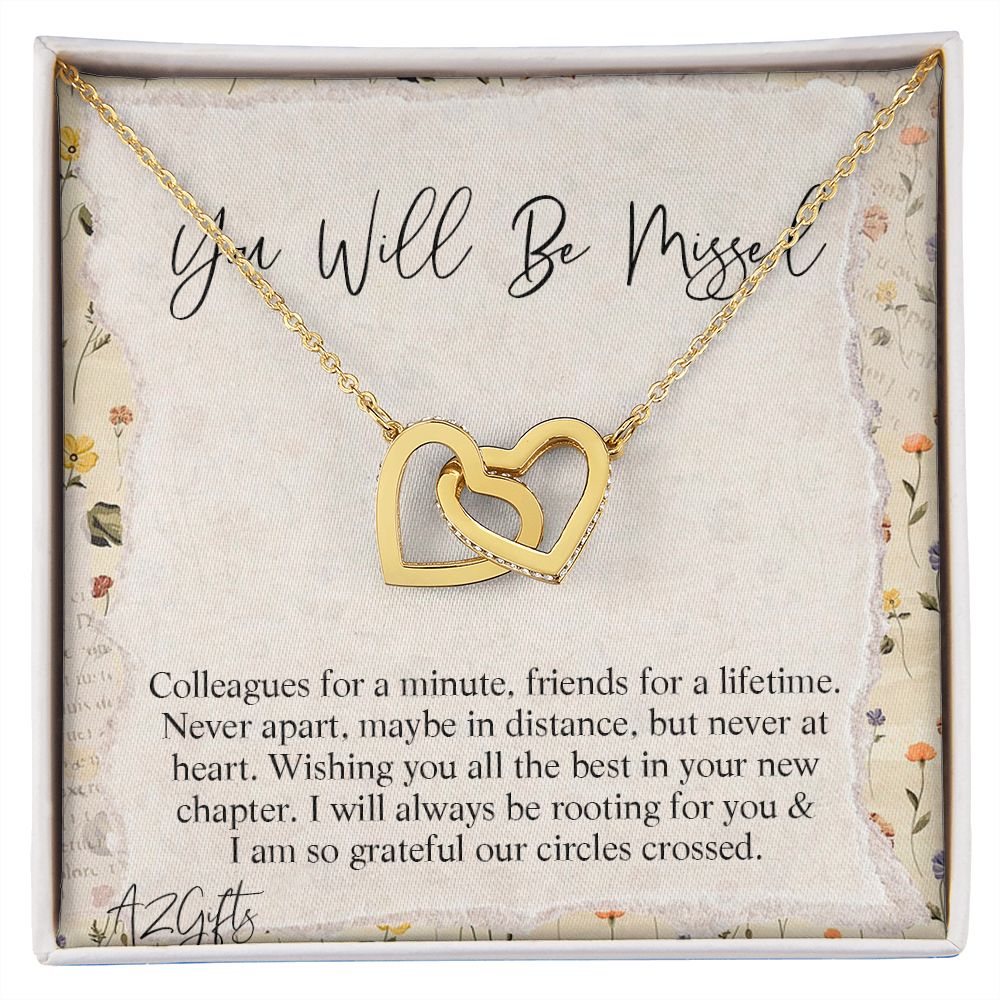 Birthday Gifts For Wife, Necklace Gifts For Wife From Husband, To My Wife Jewelry For Women , To My Wife Necklace  from Husband Wedding Anniversary Present For Wife, Beautiful Wife Jewelry Christmas 2 Interlocking Hearts Necklace