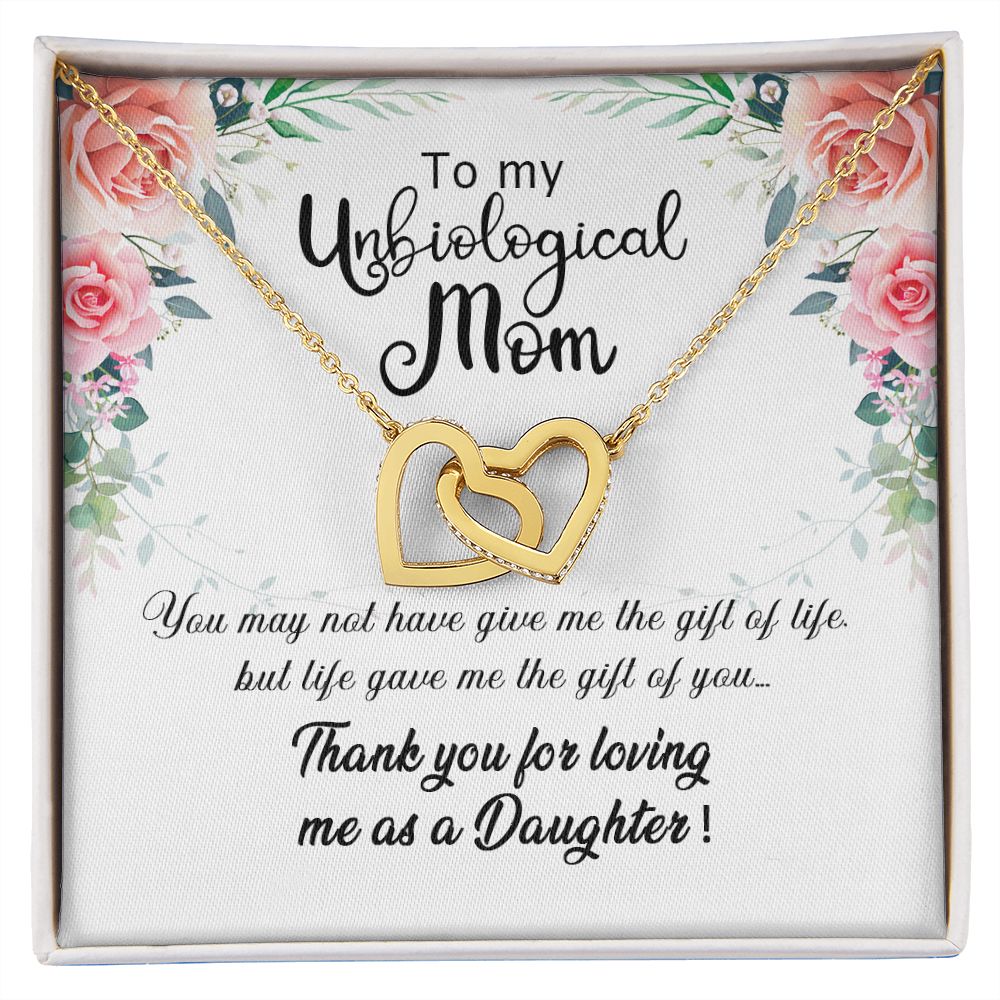 Unibological Necklace, Jewelry for Women, Future Mother in Law Gifts from Daughter in Law, Mother of Bride Gifts For Mother in Law, Birthday Gifts For Mother In Law From Daughter In Law Interlocking Hearts Necklace