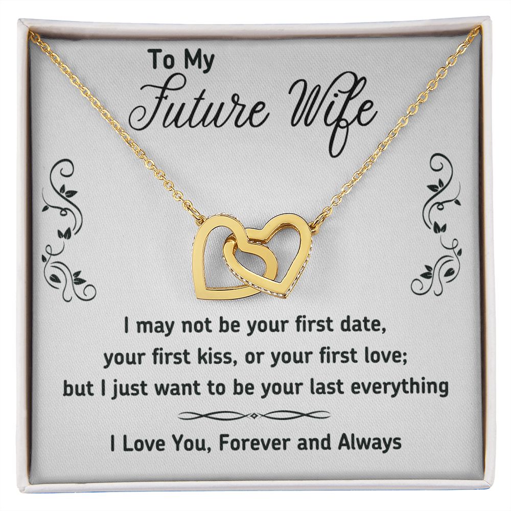To My Future Wife Necklace from Boyfriend, Personalized Necklace for Women, Luxury Necklace for Girlfriend, Wedding Anniversary Present For Her, Girlfriend Gift Jewelry Christmas Birthday Gift