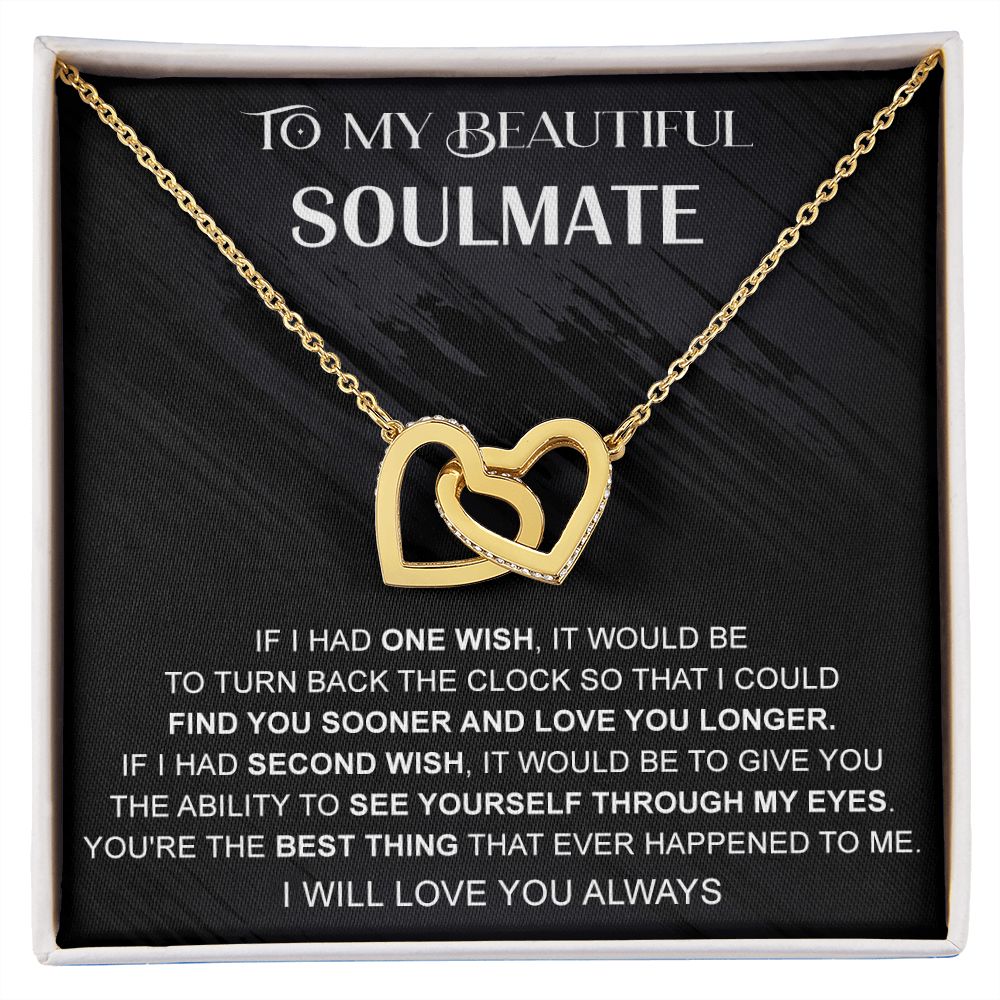 Eternal Hope Necklace, Valentine's Day Gift, Birthday Gift, Gift for Soulmate 175114050407 Interlocking Hearts Necklace