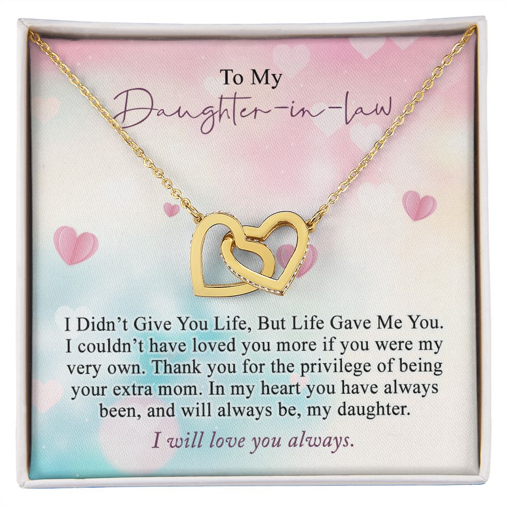 Daughter In Law Gifts Ideas, Daughter In Law Necklace, Gifts For Future Daughter In Law, Daughter In Law Birthday Gifts, Daughter-in-law Gifts From Mother In Law, Birthday Gifts For Daughter5 Interlocking Hearts Necklace