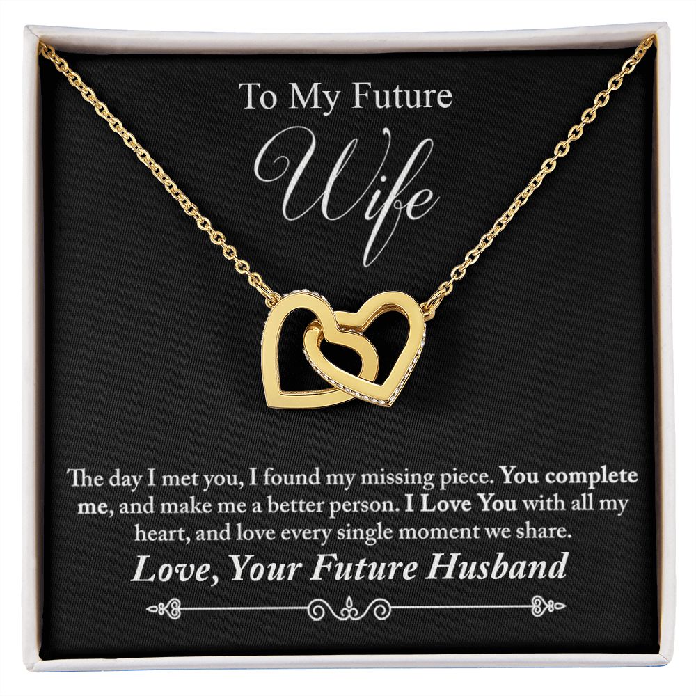 To My Future Wife Necklace from Boyfriend, Personalized Necklace for Women, Luxury Necklace for Girlfriend, Wedding Anniversary Present For Her, Girlfriend Gift Jewelry Christmas Birthday Gift