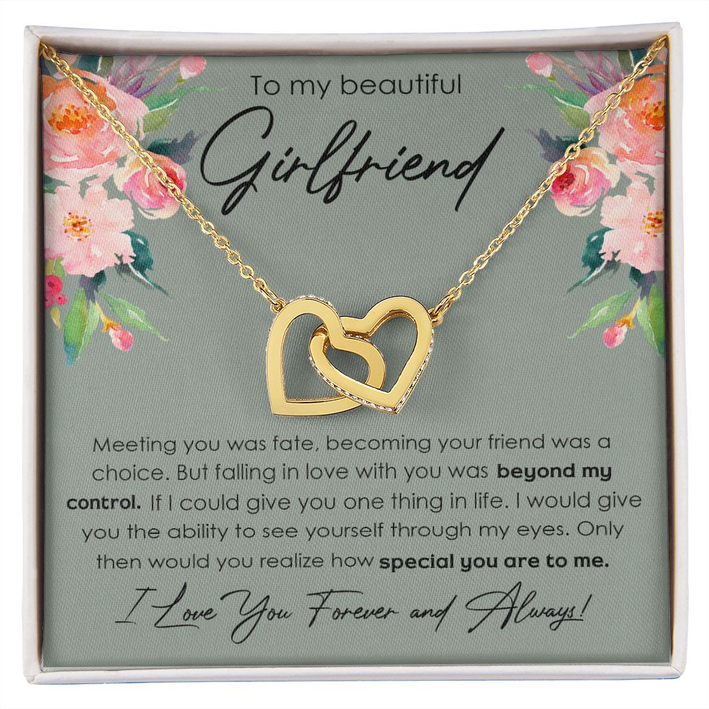 To My Girlfriend Necklace from Boyfriend, Personalized Necklace for Women, Luxury Necklace for Girlfriend, Wedding Anniversary Present For Her, Girlfriend Gift Jewelry Christmas Birthday Gift