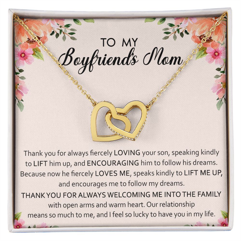 To My Boyfriend Mom Gift Necklace for Boyfriends Mom Gift Mother in Law Jewelry Gift Birthday Gift For Boyfriend's Mom Gift for Boyfriend Mom Gift for Boyfriend's Mom