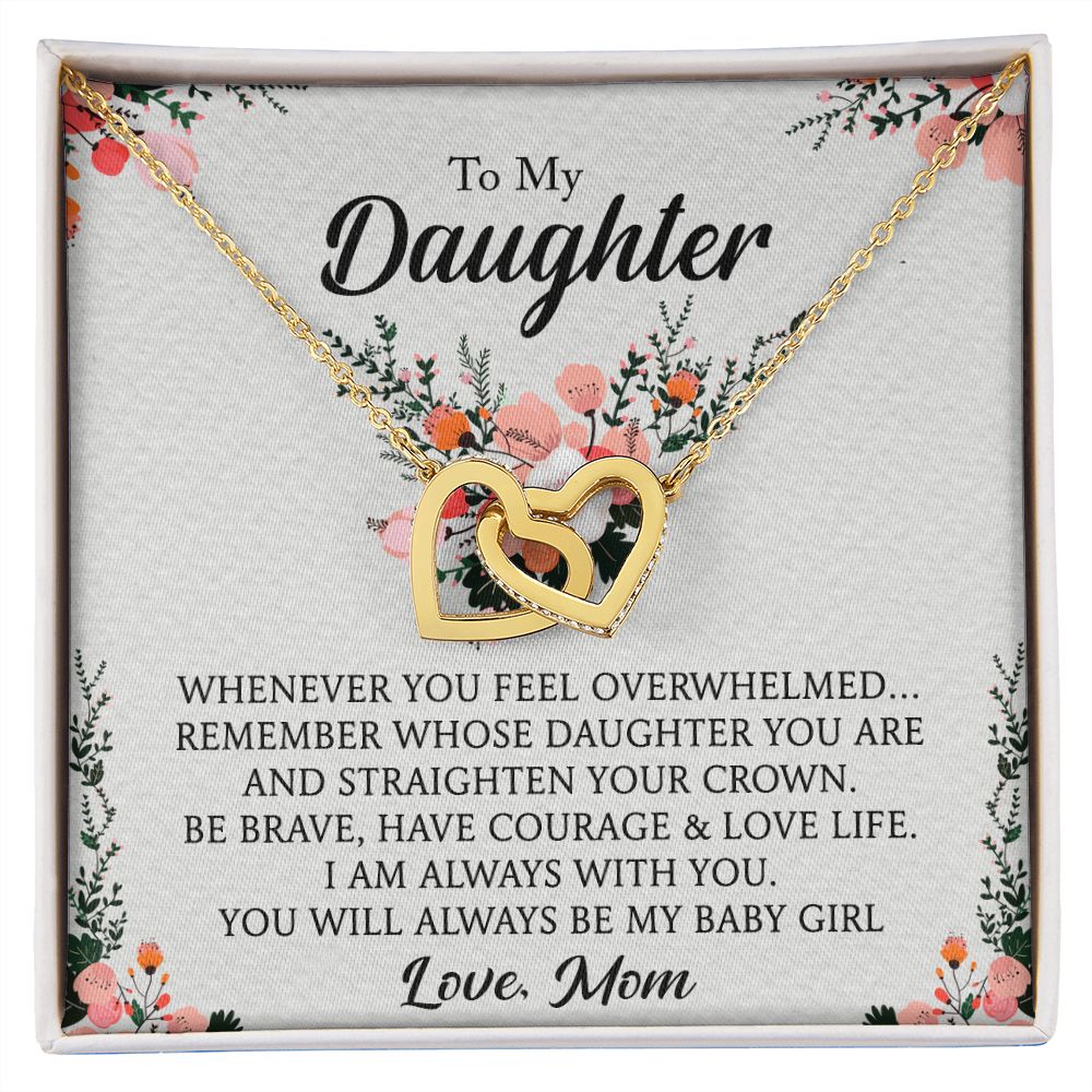 To My Daughter Necklace Gift from Mom, Mother and Daughter Jewelry Necklace for Girls, Mother Daughter Gift Ideas, Jewelry Pendant Necklace