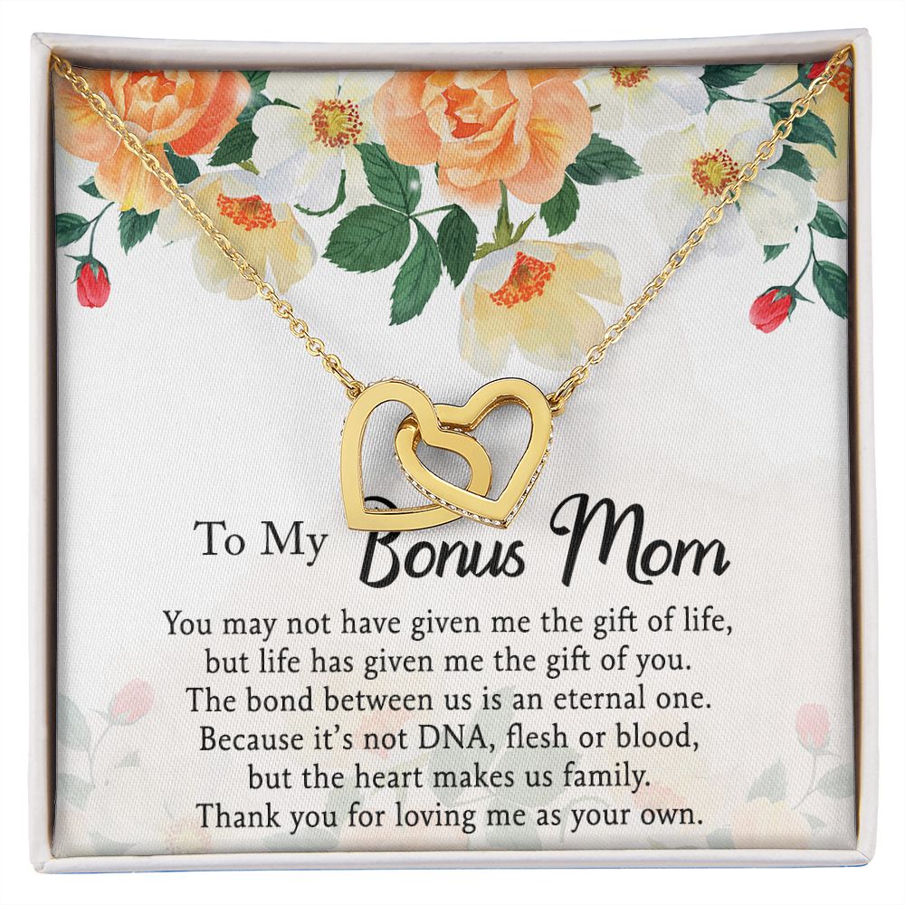 Mother Daughter Necklace as Daughter Gift from Mom, Mom Necklace as Christmas Gift for Mom from Son, Birthday Gift for Mother in Law Necklace, Bonus Mom Gifts for Step Mom Necklace5 Interlocking Hearts Necklace