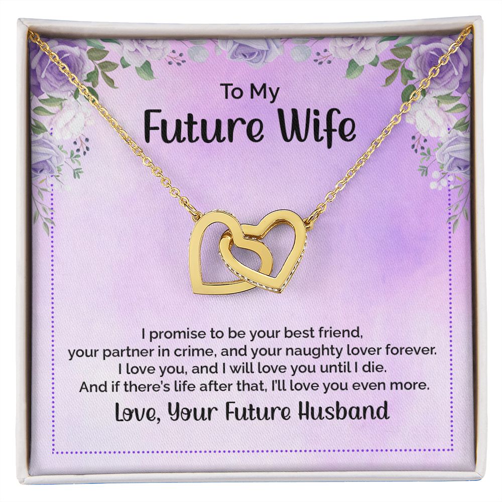 To My Future Wife Necklace from Boyfriend, Personalized Necklace for Women, Luxury Necklace for Girlfriend, Wedding Anniversary Present For Her, Girlfriend Gift Jewelry Christmas Birthday Gift