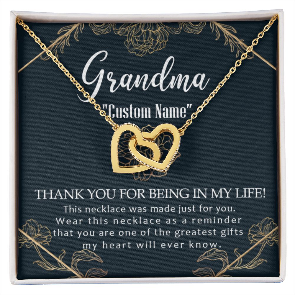 To My Grandma Necklace, Gift for Grandmother Necklace, Mothers Day Gift For Grandma Nana, Grandma Jewelry From Grandchildren GrandKids , Jewelry Box Gift For Grandma Grandmother