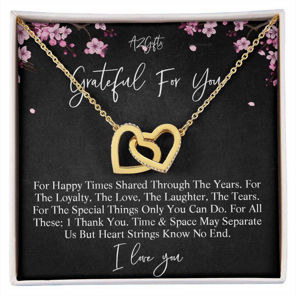 Birthday Gifts For Wife, Necklace Gifts For Wife From Husband, To My Wife Jewelry For Women , To My Wife Necklace  from Husband Wedding Anniversary Present For Wife, Beautiful Wife Jewelry On Christmas Interlocking Hearts Necklace