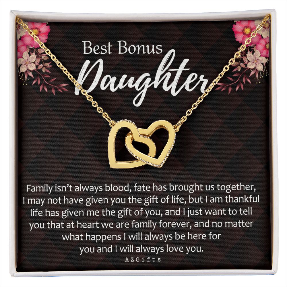 Daughter In Law Gifts Ideas, Daughter In Law Necklace, Gifts For Future Daughter In Law, Daughter In Law Birthday Gifts, Daughter-in-law Gifts From Mother In Law, Birthday Gifts For Daughter1 Interlocking Hearts Necklace