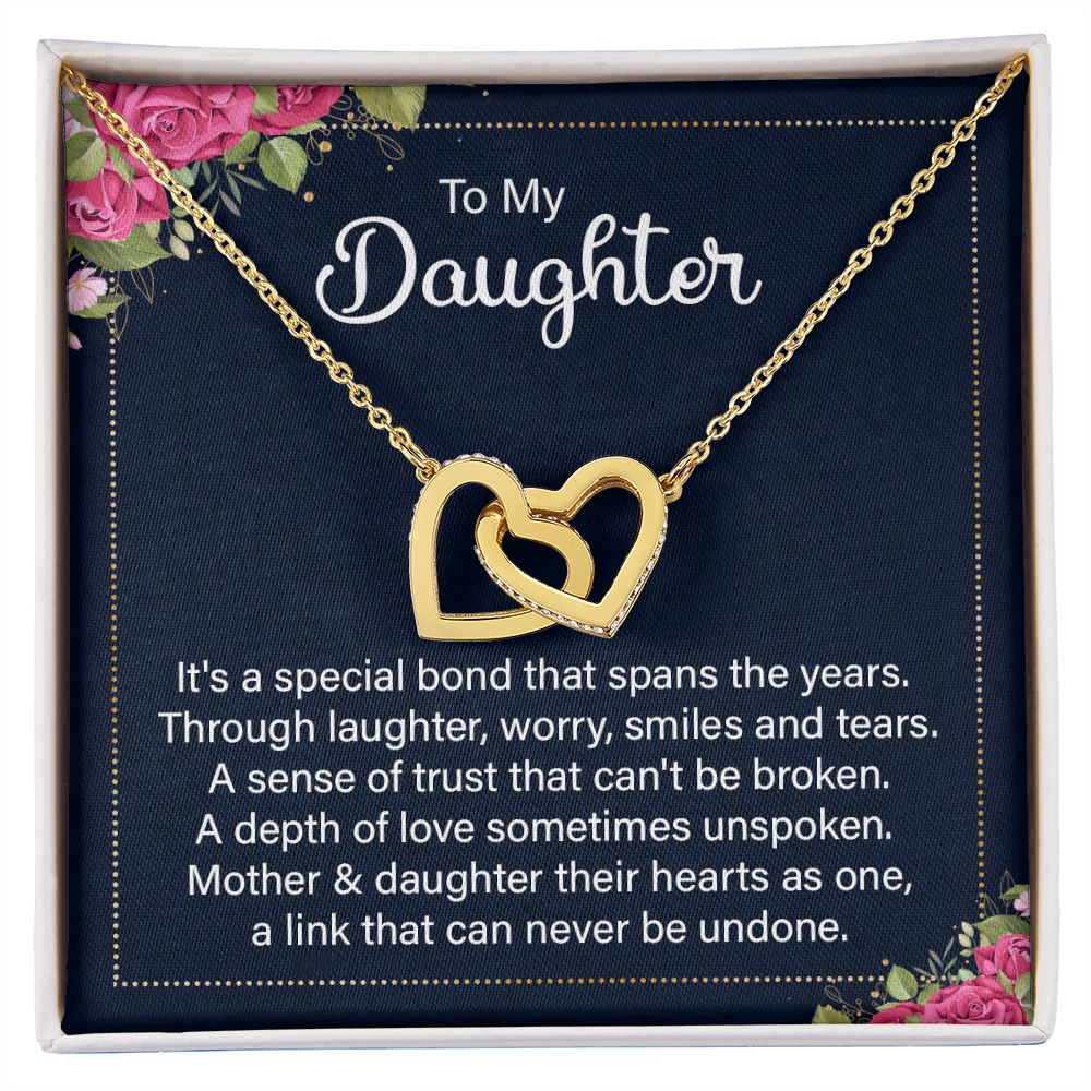 To My Daughter Necklace Gift from Mom, Mother and Daughter Jewelry Necklace for Girls, Mother Daughter Gift Ideas, Jewelry Pendant Necklace