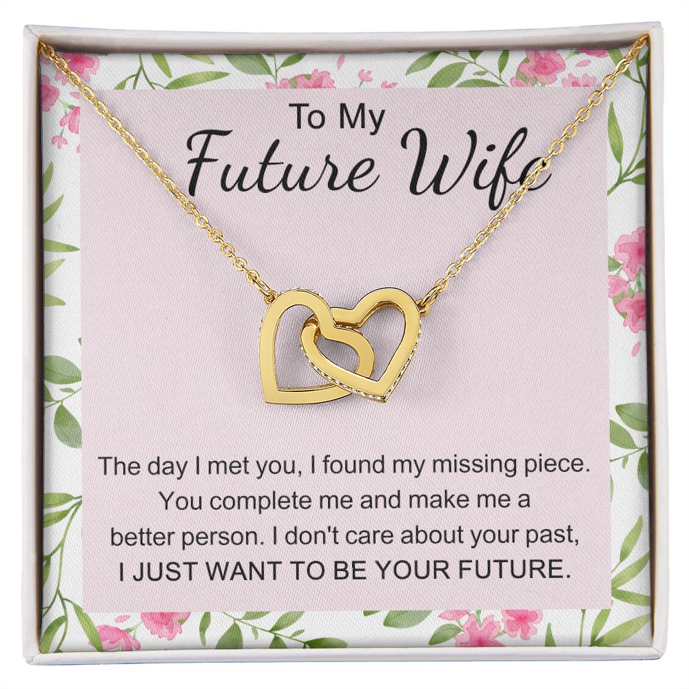 To My Future Wife Necklace from Boyfriend, Personalized Necklace for Women, Luxury Necklace for Girlfriend, Wedding Anniversary Present For Her, Girlfriend Gift Jewelry Christmas Birthday Gift