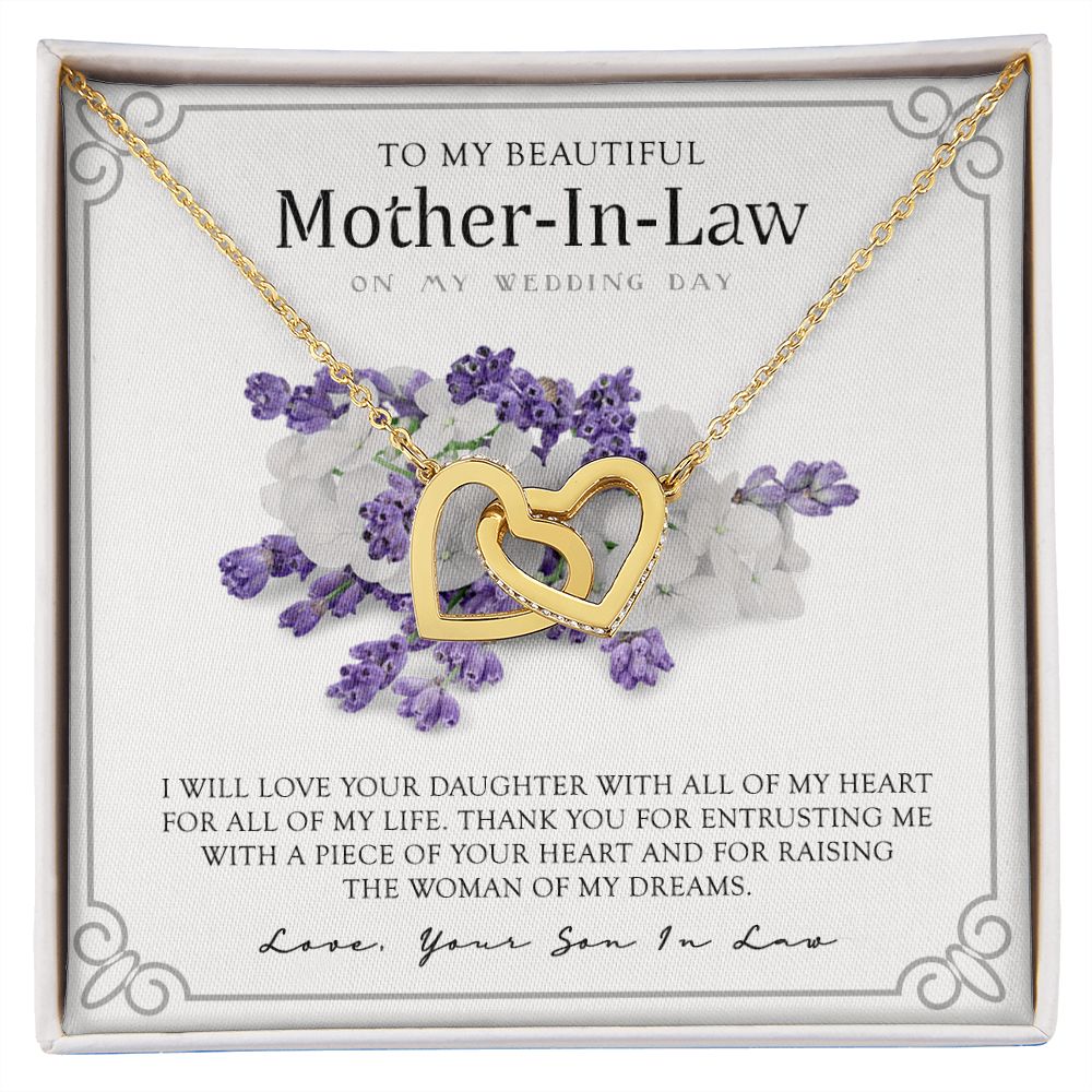 Mother in Law Necklace, Jewelry for Women, Future Mother in Law Gifts from Daughter in Law, Mother of Bride Gifts For Mother in Law, Birthday Gifts For Mother In Law From Daughter In Law9 Interlocking Hearts Necklace