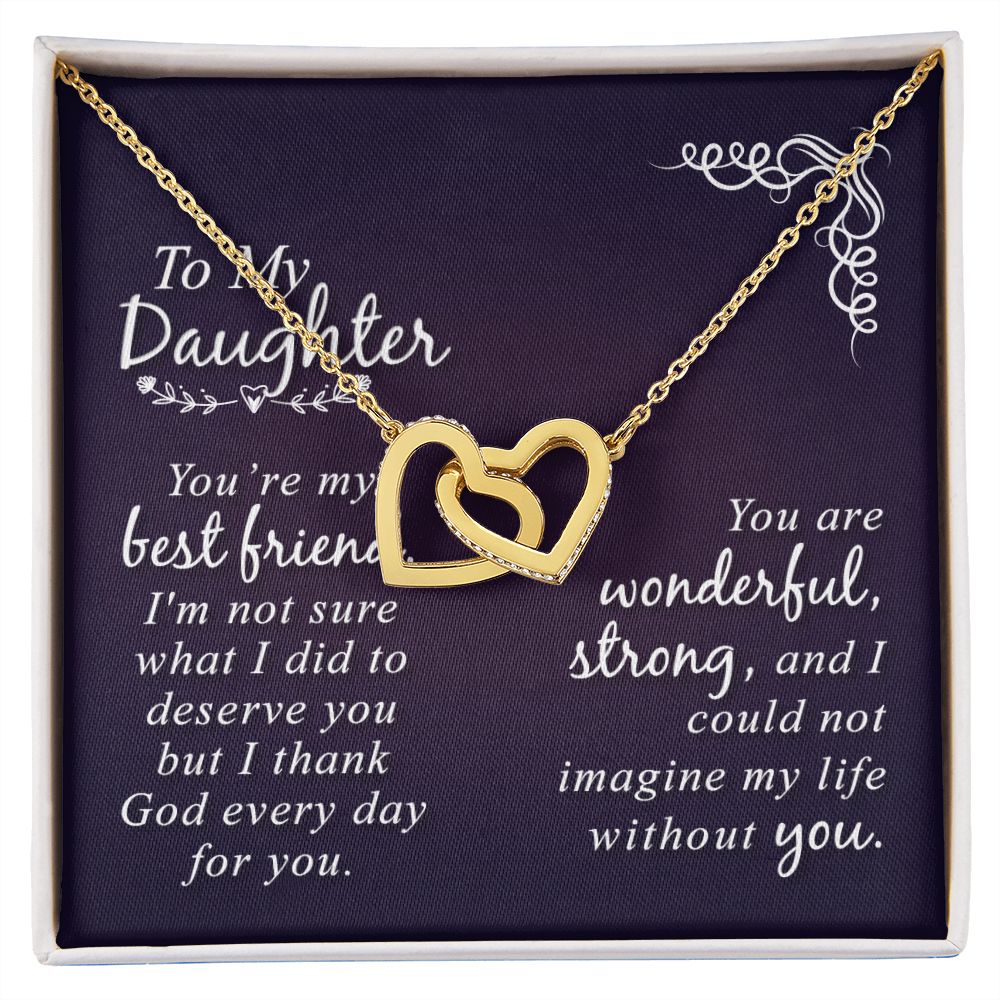 To My Daughter Necklace Gift from Mom, Mother and Daughter Jewelry Necklace for Girls, Mother Daughter Gift Ideas, Jewelry Pendant Necklace