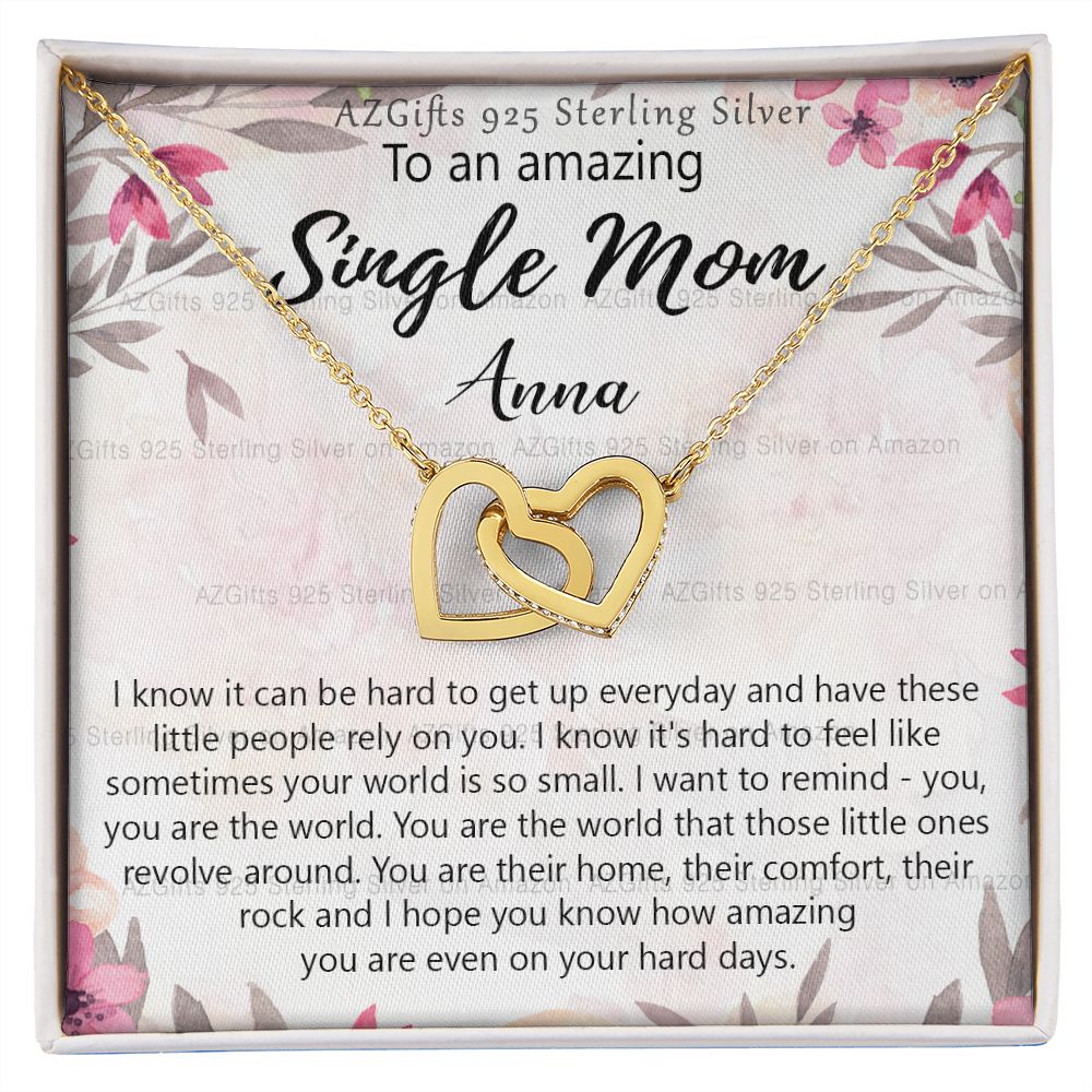 Personalized Necklace Gift To My Single Mom Necklace Gift for Mothers Day Gift Present for Single Mother Super Mom Necklace Gift for Single Mother Bonus Mom Gifts Jewelry for Women