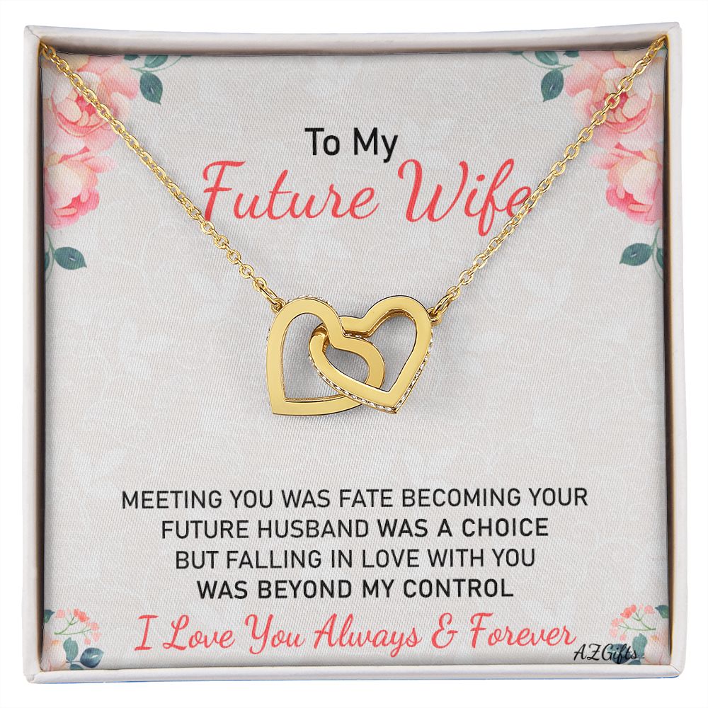 To My Future Wife Necklace from Boyfriend, Personalized Necklace for Women, Luxury Necklace for Girlfriend, Wedding Anniversary Present For Her, Girlfriend Gift Jewelry Christmas Birthday Gift