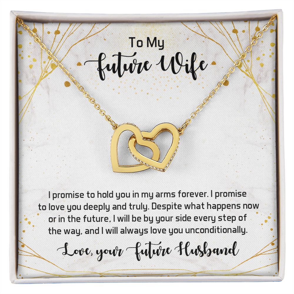 To My Future Wife Necklace from Boyfriend, Personalized Necklace for Women, Luxury Necklace for Girlfriend, Wedding Anniversary Present For Her, Girlfriend Gift Jewelry Christmas Birthday Gift