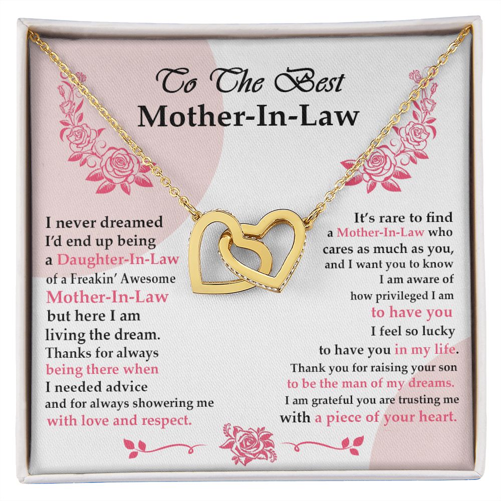 Mother in Law Necklace, Jewelry for Women, Future Mother in Law Gifts from Daughter in Law, Mother of Bride Gifts For Mother in Law, Birthday Gifts For Mother In Law From Daughter In Law6 Interlocking Hearts Necklace