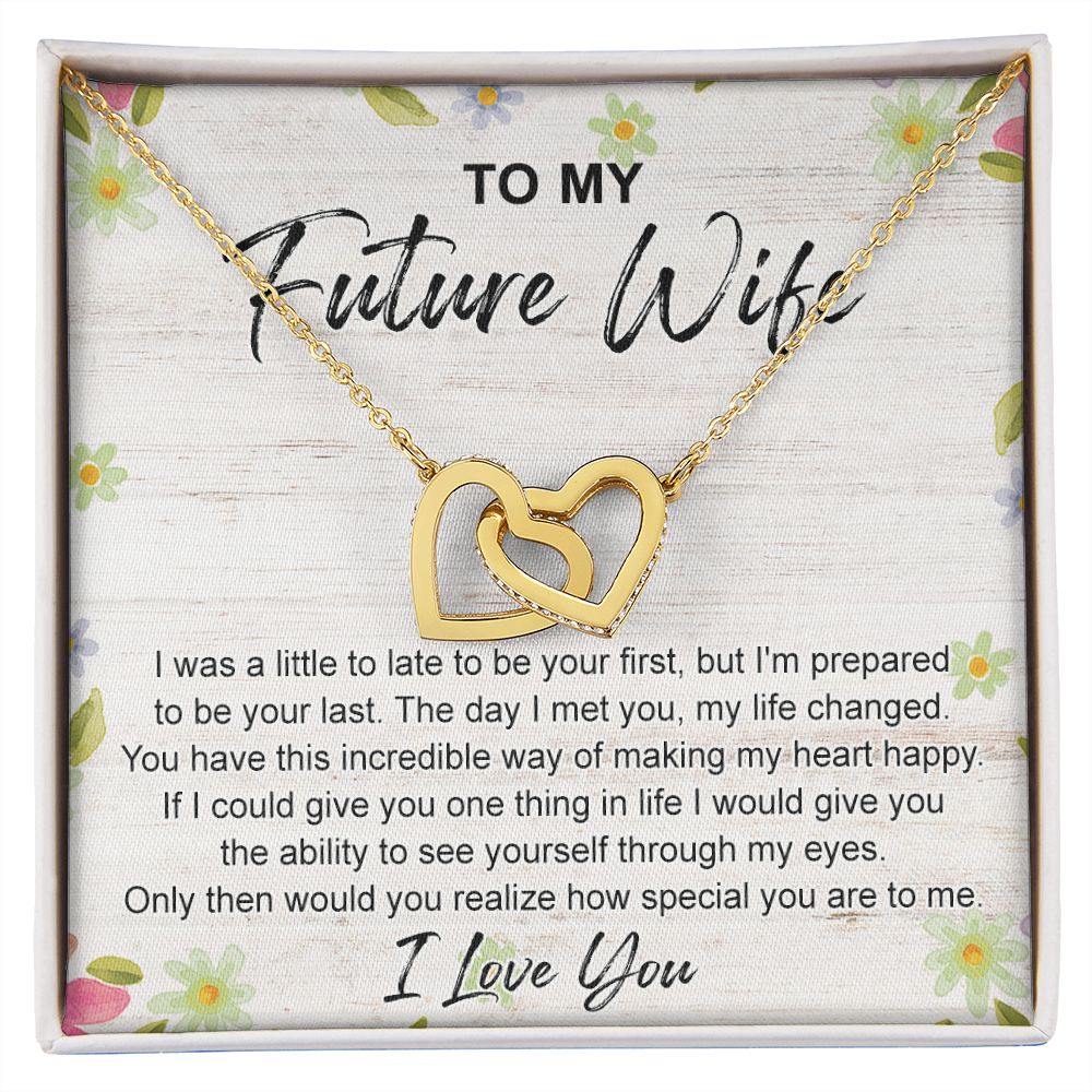 To My Future Wife Necklace from Boyfriend, Personalized Necklace for Women, Luxury Necklace for Girlfriend, Wedding Anniversary Present For Her, Girlfriend Gift Jewelry Christmas Birthday Gift