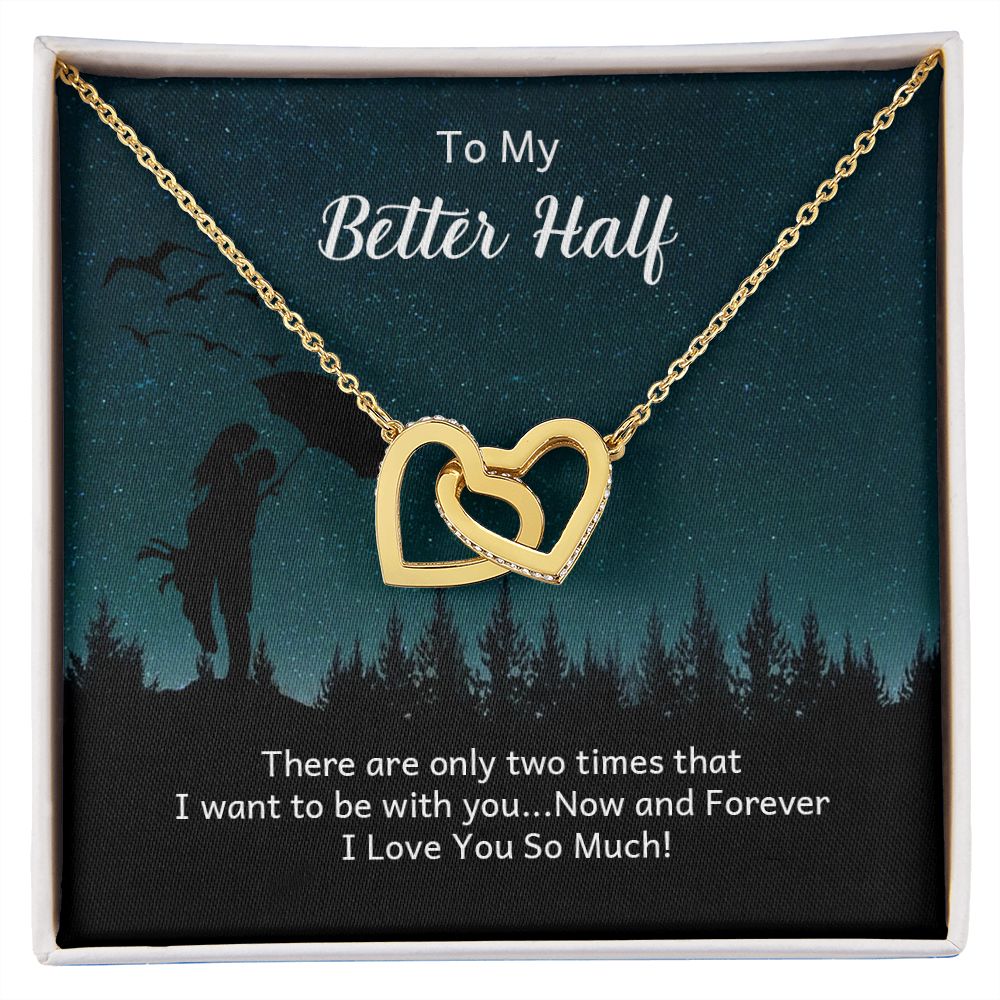 To My Girlfriend Necklace from Boyfriend To My Future Wife Necklace Jewelry For Girlfriend Gift For Girlfriend Gift for Her Romantic Birthday Valentines Day Gift For Girlfriend Gifts Necklaces Interlocking Hearts Necklace