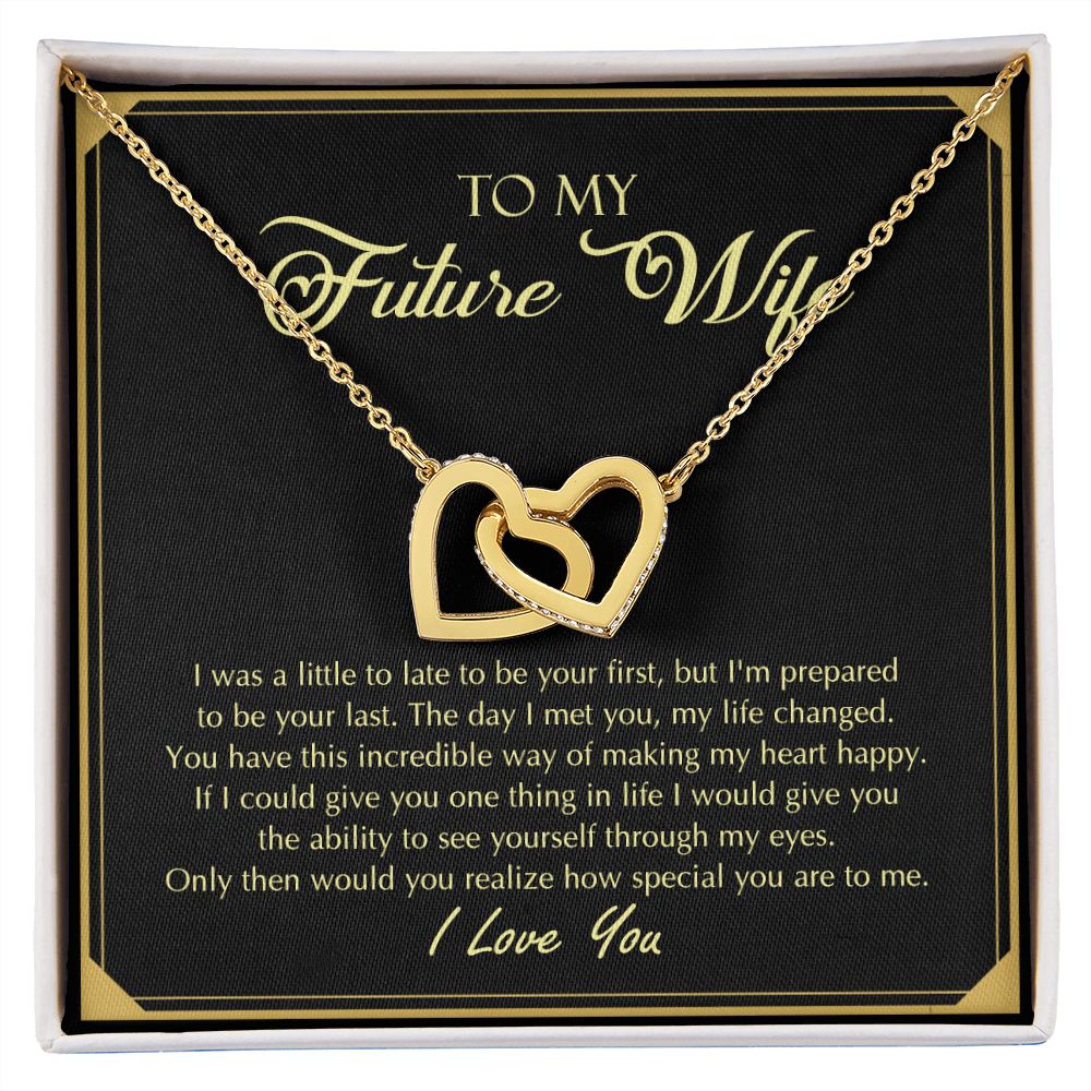 To My Future Wife Necklace from Boyfriend, Personalized Necklace for Women, Luxury Necklace for Girlfriend, Wedding Anniversary Present For Her, Girlfriend Gift Jewelry Christmas Birthday Gift