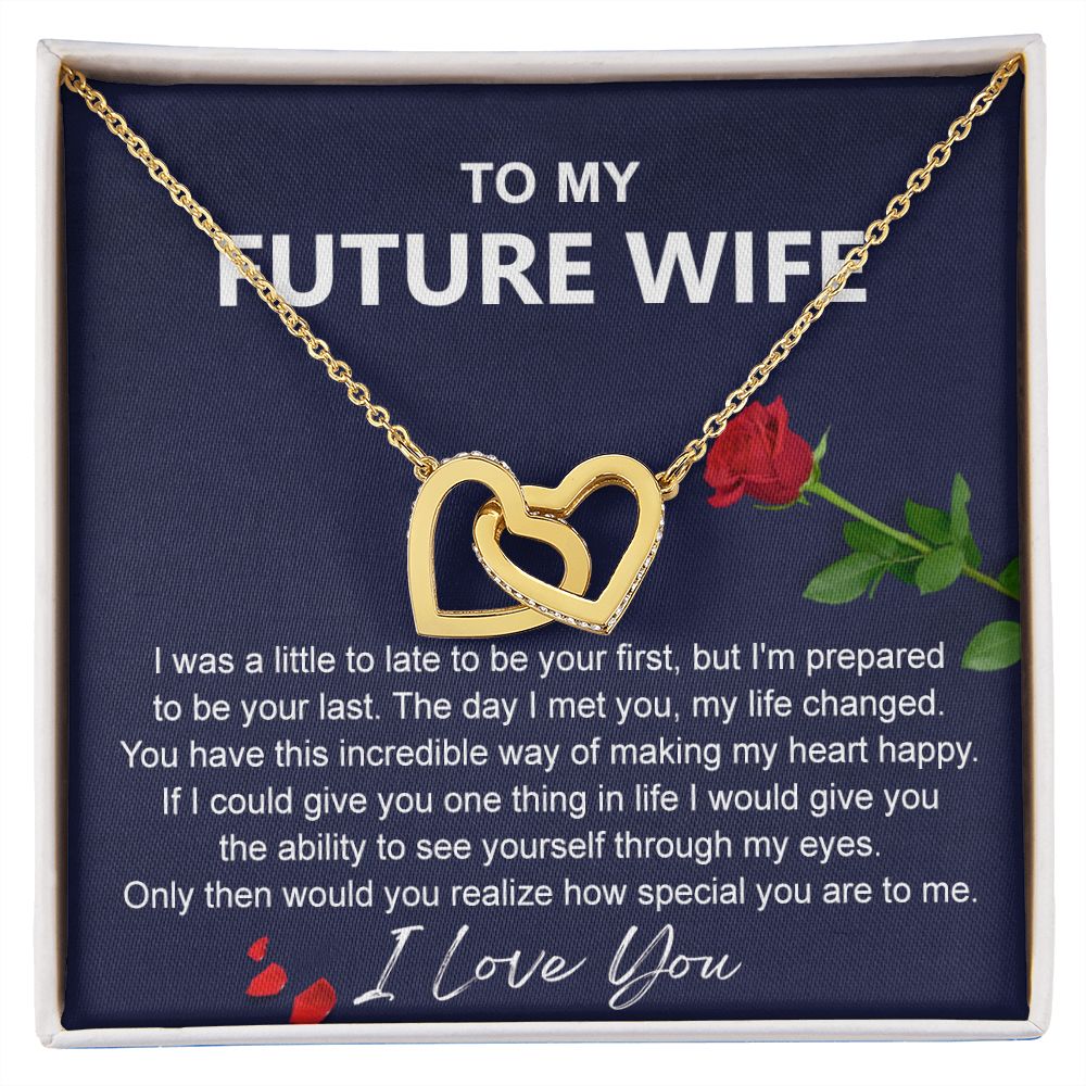 To My Future Wife Necklace from Boyfriend, Personalized Necklace for Women, Luxury Necklace for Girlfriend, Wedding Anniversary Present For Her, Girlfriend Gift Jewelry Christmas Birthday Gift