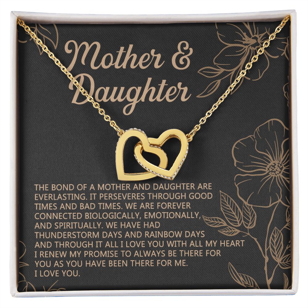 Mother Daughter Necklace Mothers day Necklace Mother Daughter Gift Mother Daughter Jewelry Gift For Daughter From Mom Daughter Mother Interlocking Hearts Necklace
