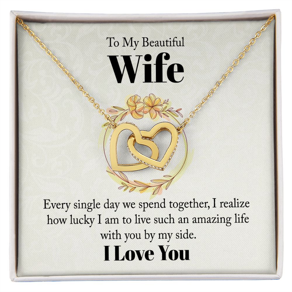 To My Beautiful Wife Necklace Heart Jewelry Gifts For Wife Birthday Gifts From Husband Necklace Valentines Day Find You Sooner Jewelry Box Pendant Personalized Custom Made Romantic Gift For My Best Wife Ever
