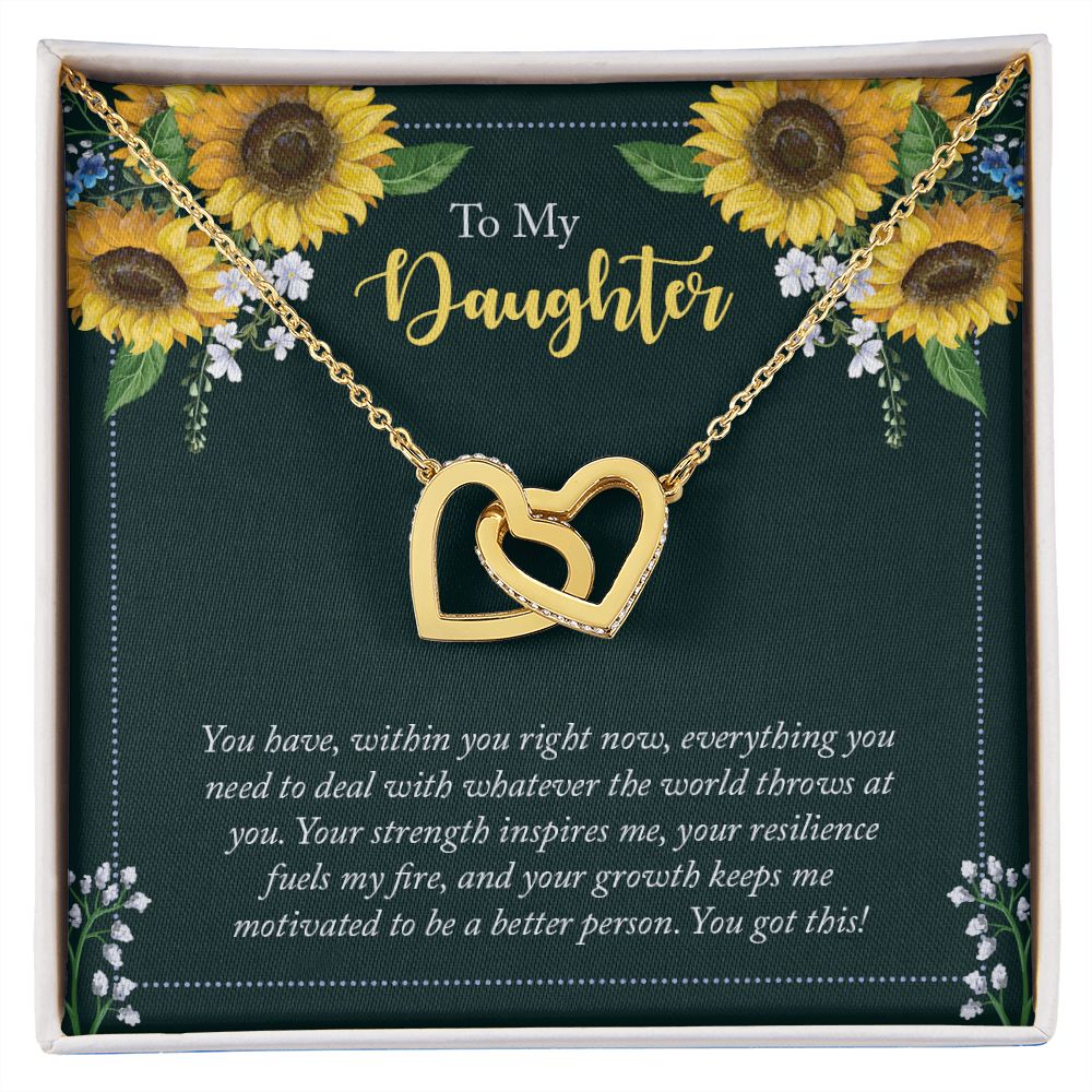 To My Daughter Necklace Gift from Mom, Mother and Daughter Jewelry Necklace for Girls, Mother Daughter Gift Ideas, Jewelry Pendant Necklace