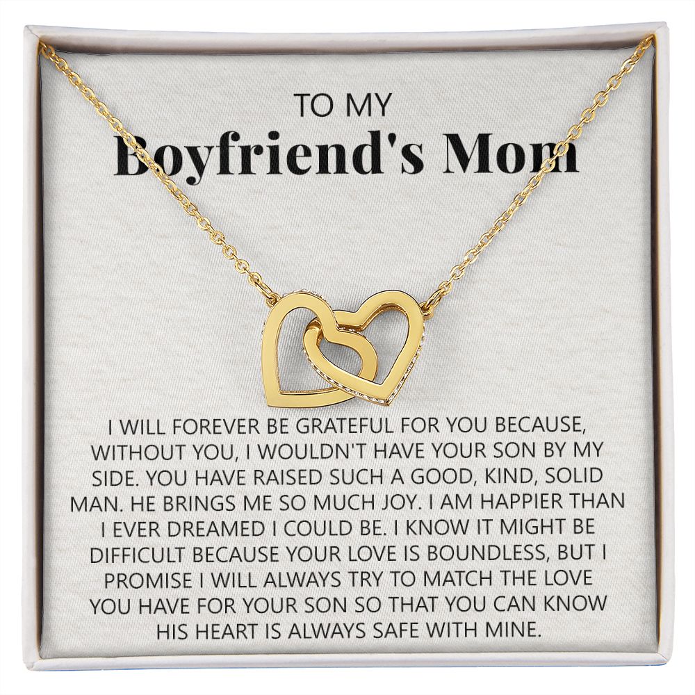 To My Boyfriend's Mom Necklace, Gift for Boyfriend's Mom, Boyfriend's Mom Gift, To My Mother in Law Necklace, Boyfriend's Mom Jewelry Mother's Day Gift for Boyfriends Mom