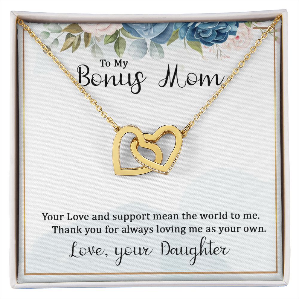 Mother Daughter Necklace as Daughter Gift from Mom, Mom Necklace as Christmas Gift for Mom from Son, Birthday Gift for Mother in Law Necklace, Bonus Mom Gifts for Step Mom Necklace6 Interlocking Hearts Necklace