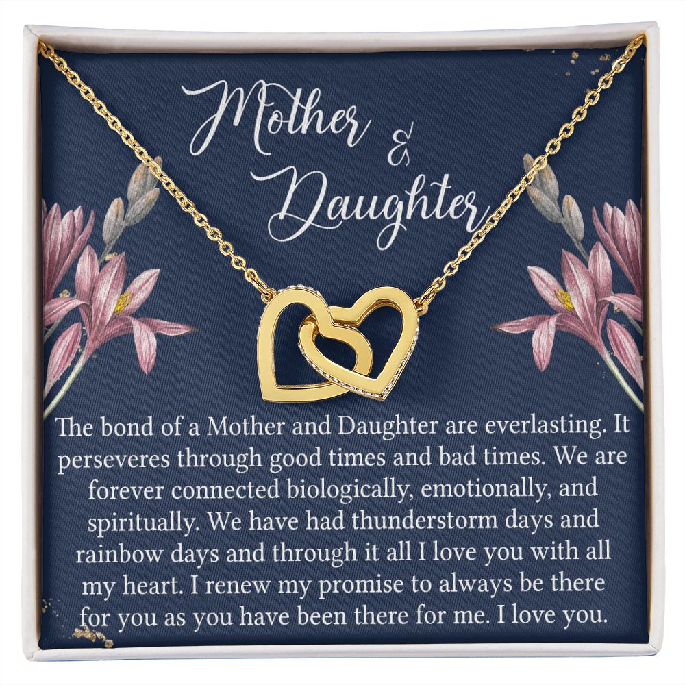 To My Mother Necklace Mom Bestfriend Best Mommy Mother In Law Stepmom For Mothers Day Birthday From Son Daughter Stepson Stepdaughter Necklace Gift Interlocking Hearts Necklace