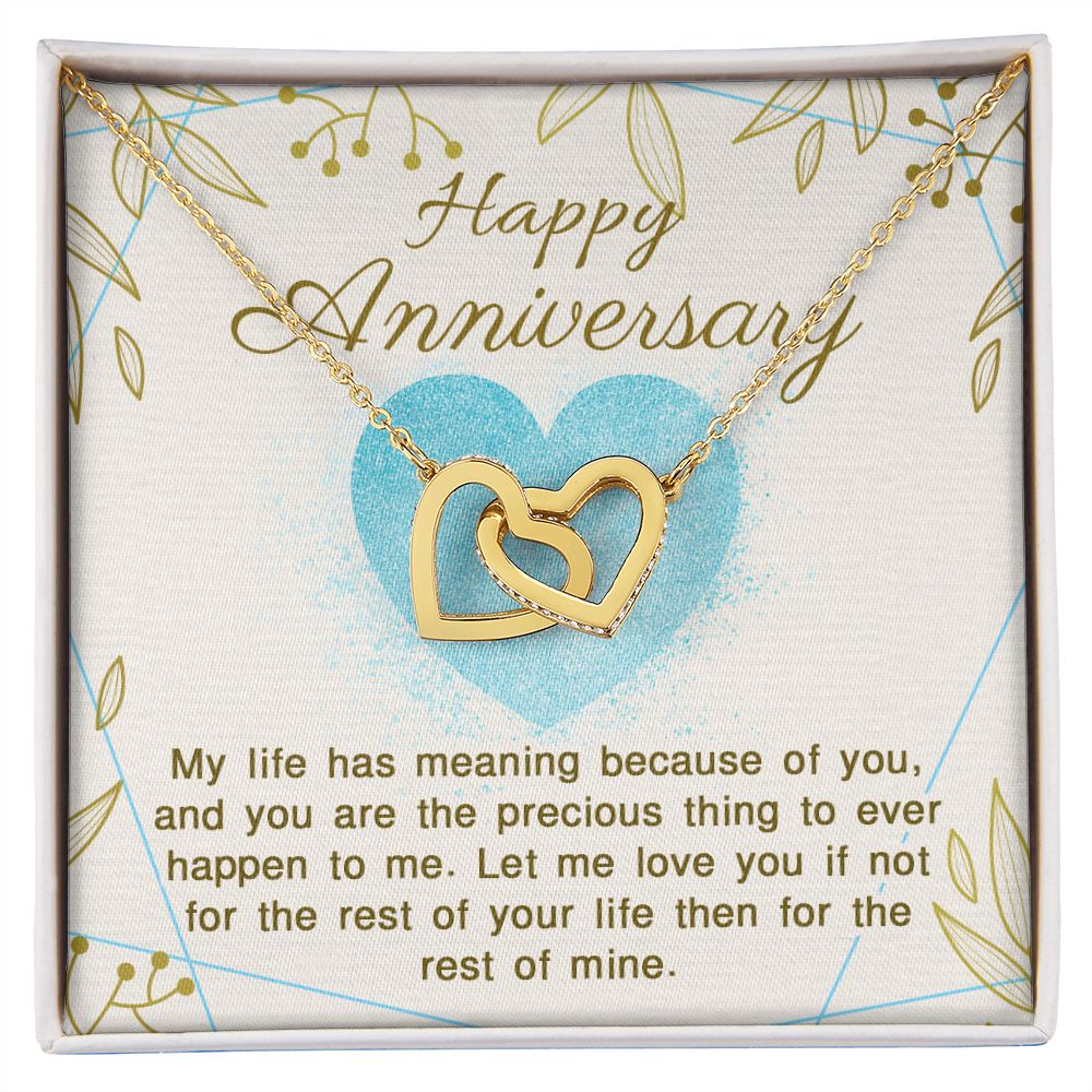 Birthday Gifts For Wife, Necklace Gifts For Wife From Husband, To My Wife Jewelry For Women , To My Wife Necklace  from Husband Wedding Anniversary Present For Wife, Beautiful Wife Jewelry Christmas16 Interlocking Hearts Necklace