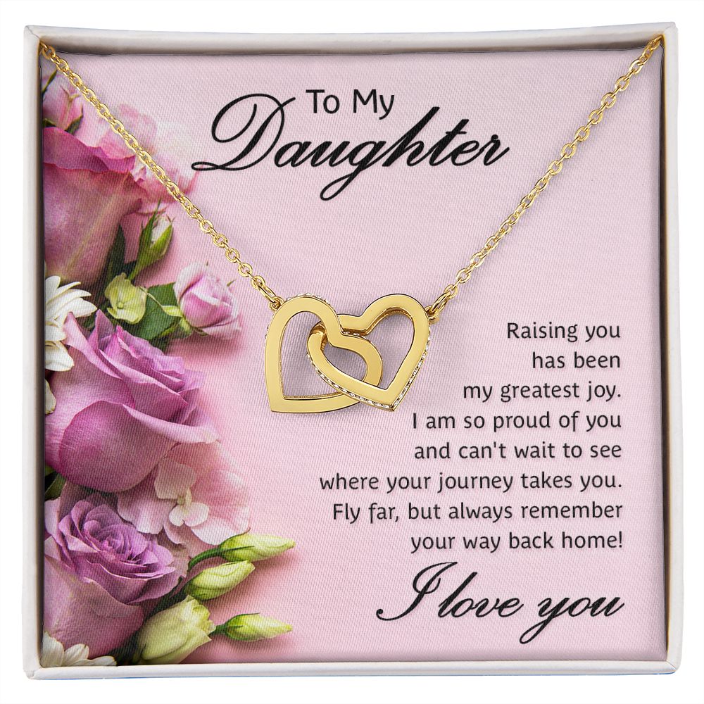 To My Daughter Necklace Gift from Mom, Mother and Daughter Jewelry Necklace for Girls, Mother Daughter Gift Ideas, Jewelry Pendant Necklace