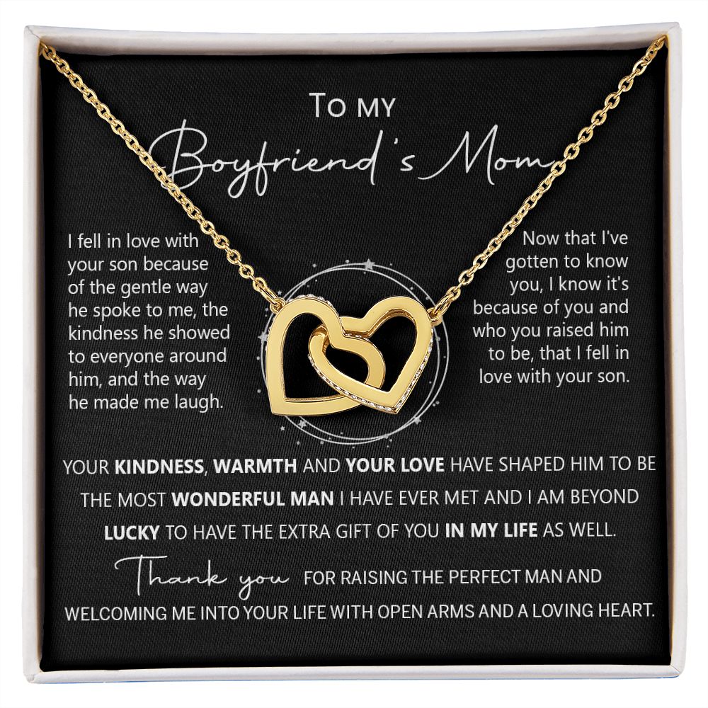 To My Boyfriend Mom Gift Necklace for Boyfriends Mom Gift Mother in Law Jewelry Gift Birthday Gift For Boyfriend's Mom Gift for Boyfriends Mom Gift for Boyfriend's Mom