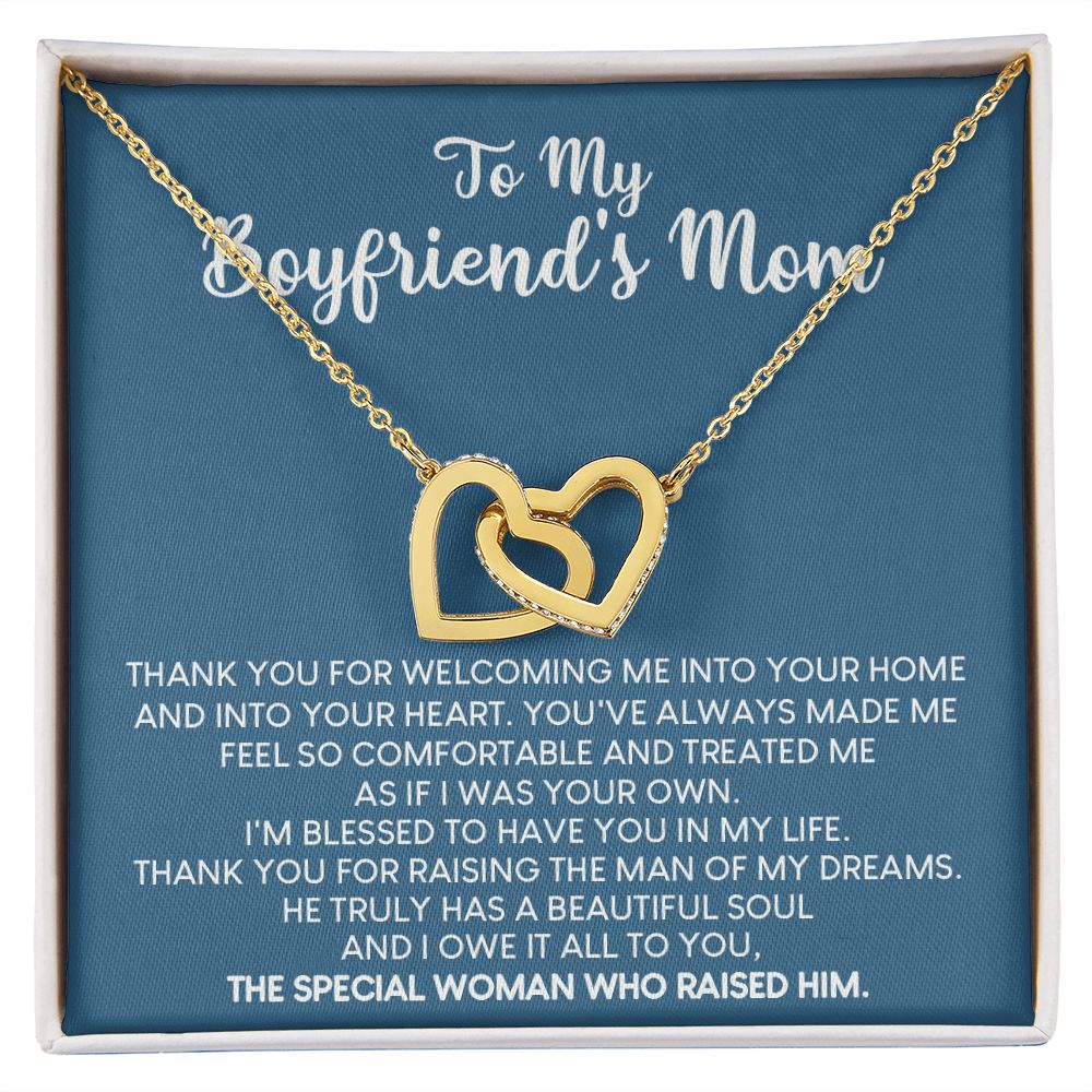 To My Boyfriend Mom Gift Necklace for Boyfriends Mom Gift Mother in Law Jewelry Gift Birthday Gift For Boyfriend's Mom Gift for Boyfriends Mom Gift for Boyfriend's Mom