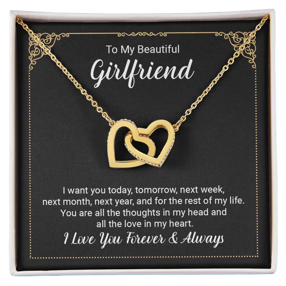 To My Girlfriend Necklace from Boyfriend To My Future Wife Necklace Jewelry For Girlfriend Gift For Girlfriend Gift for Her Romantic Birthday Valentines Day Gift For Girlfriend Gifts Necklaces