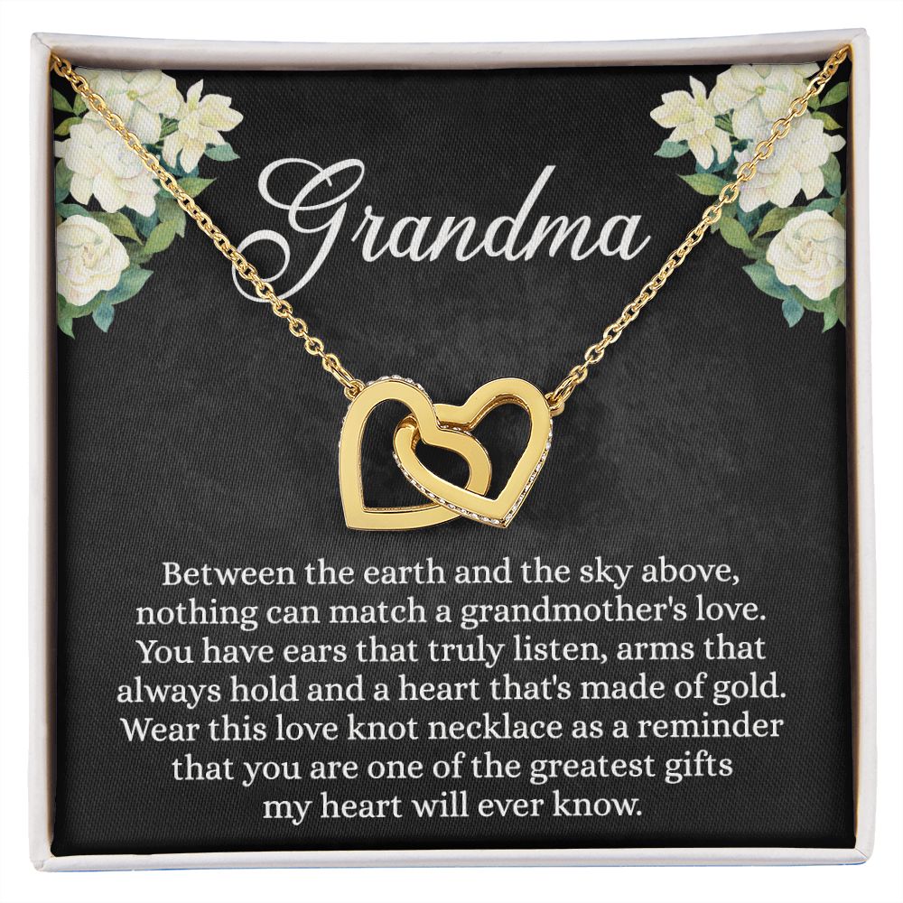 To My Grandma Necklace, Gift for Grandmother Necklace, Mothers Day Gift For Grandma Nana, Grandma Jewelry From Grandchildren GrandKids , Jewelry Box Gift For Grandma Grandmother
