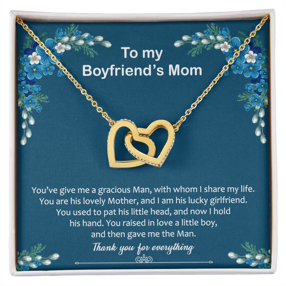 To My Boyfriend Mom Gift Necklace for Boyfriends Mom Gift Mother in Law Jewelry Gift Birthday Gift For Boyfriend's Mom Gift for Boyfriends Mom Gift for Boyfriend's Mom