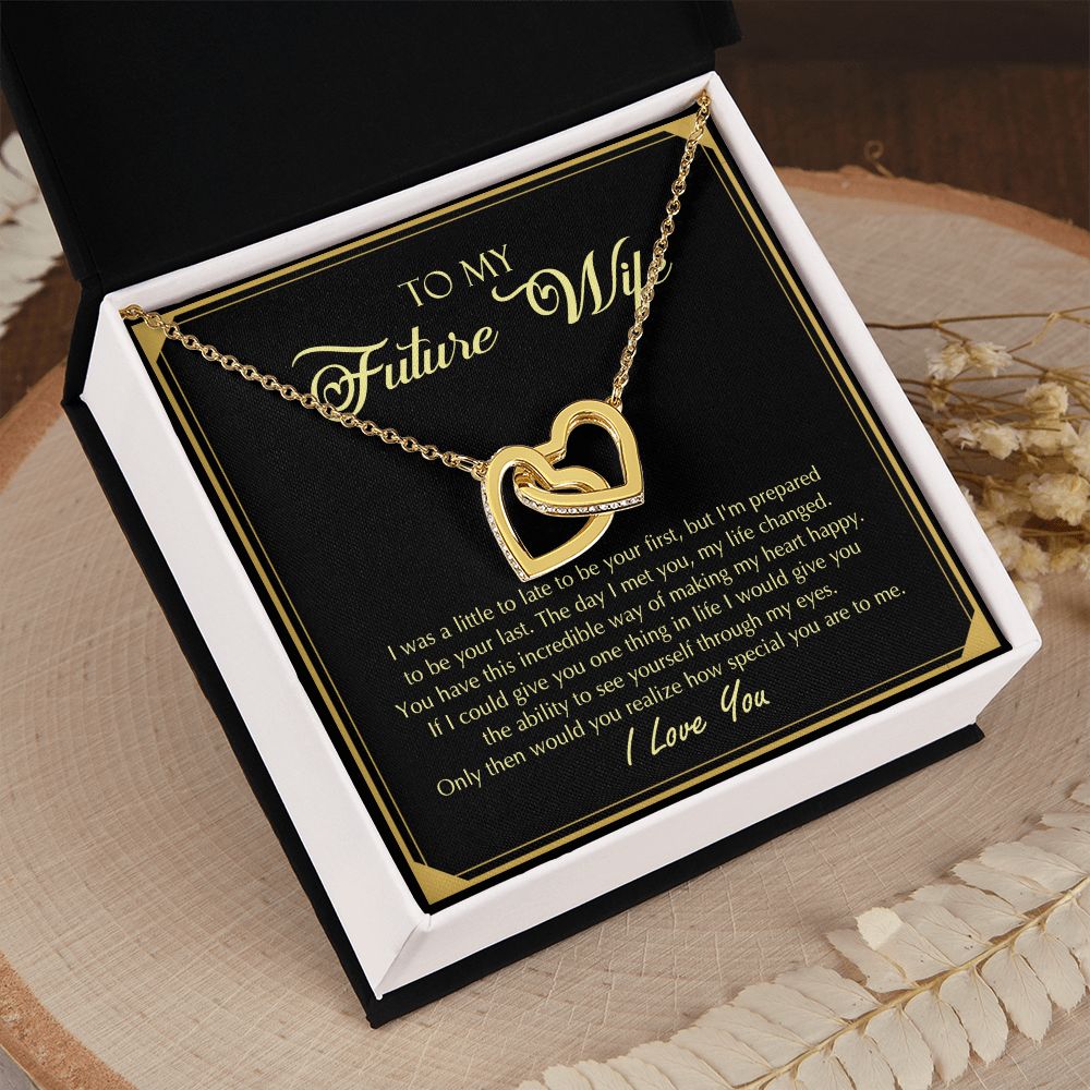 To My Future Wife Necklace from Boyfriend, Personalized Necklace for Women, Luxury Necklace for Girlfriend, Wedding Anniversary Present For Her, Girlfriend Gift Jewelry Christmas Birthday Gift