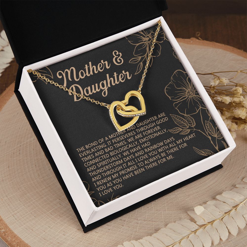 Mother Daughter Necklace Mothers day Necklace Mother Daughter Gift Mother Daughter Jewelry Gift For Daughter From Mom Daughter Mother Interlocking Hearts Necklace