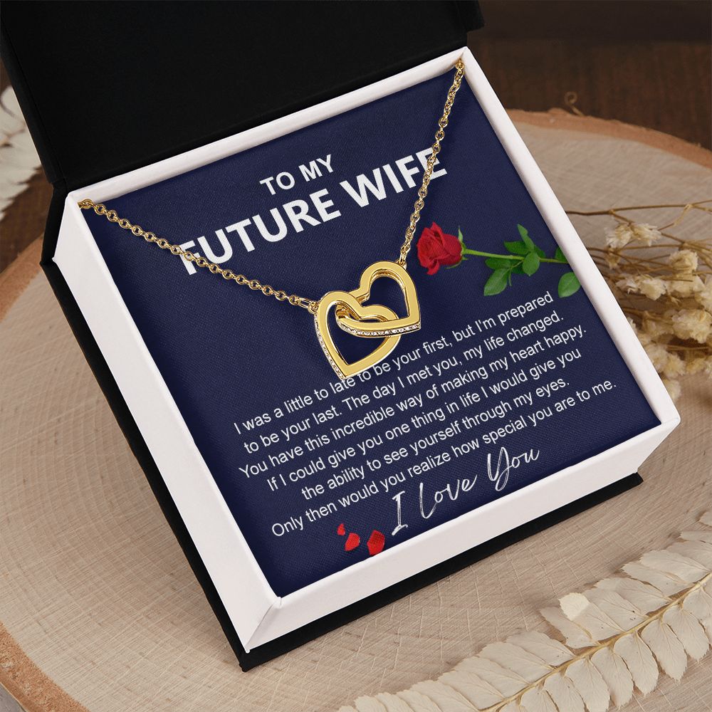 To My Future Wife Necklace from Boyfriend, Personalized Necklace for Women, Luxury Necklace for Girlfriend, Wedding Anniversary Present For Her, Girlfriend Gift Jewelry Christmas Birthday Gift