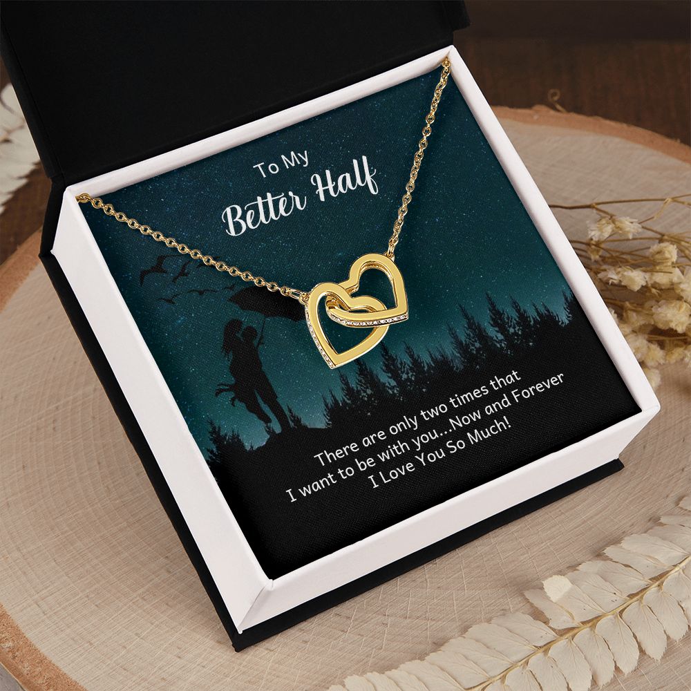 To My Girlfriend Necklace from Boyfriend To My Future Wife Necklace Jewelry For Girlfriend Gift For Girlfriend Gift for Her Romantic Birthday Valentines Day Gift For Girlfriend Gifts Necklaces Interlocking Hearts Necklace
