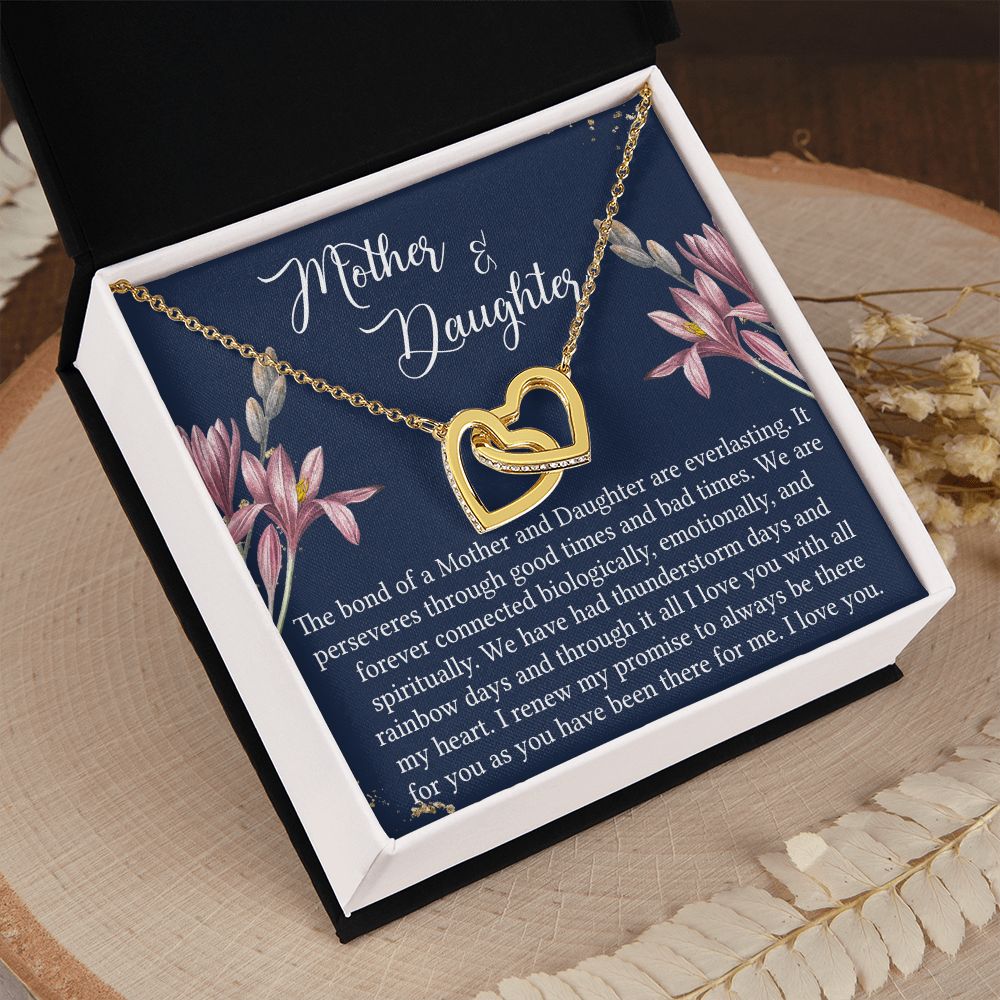 To My Mother Necklace Mom Bestfriend Best Mommy Mother In Law Stepmom For Mothers Day Birthday From Son Daughter Stepson Stepdaughter Necklace Gift Interlocking Hearts Necklace